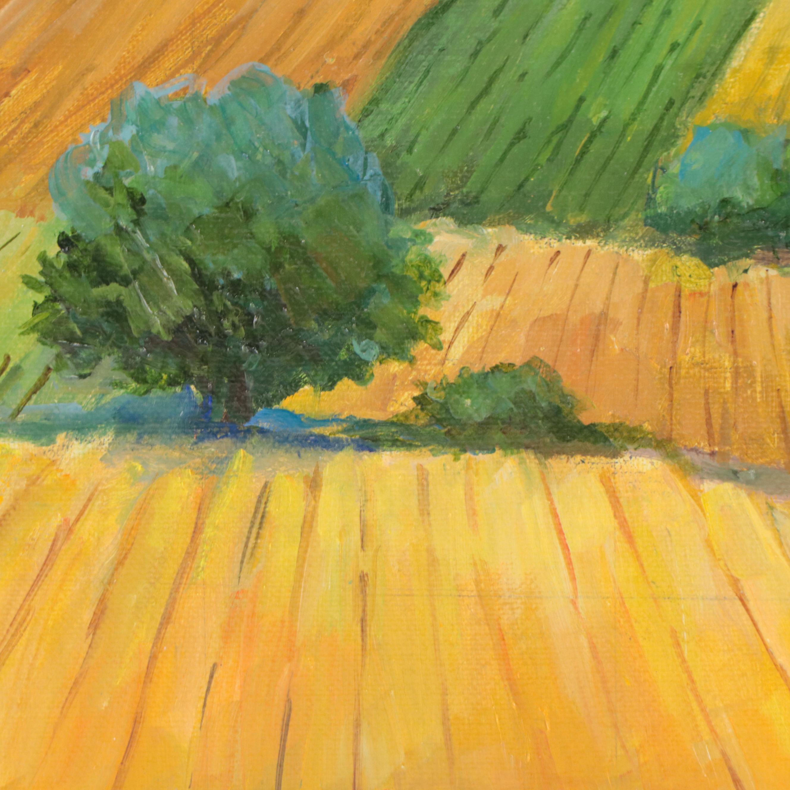 Nataliya Shlomenko Oil Painting "Rural Landscape," 2023