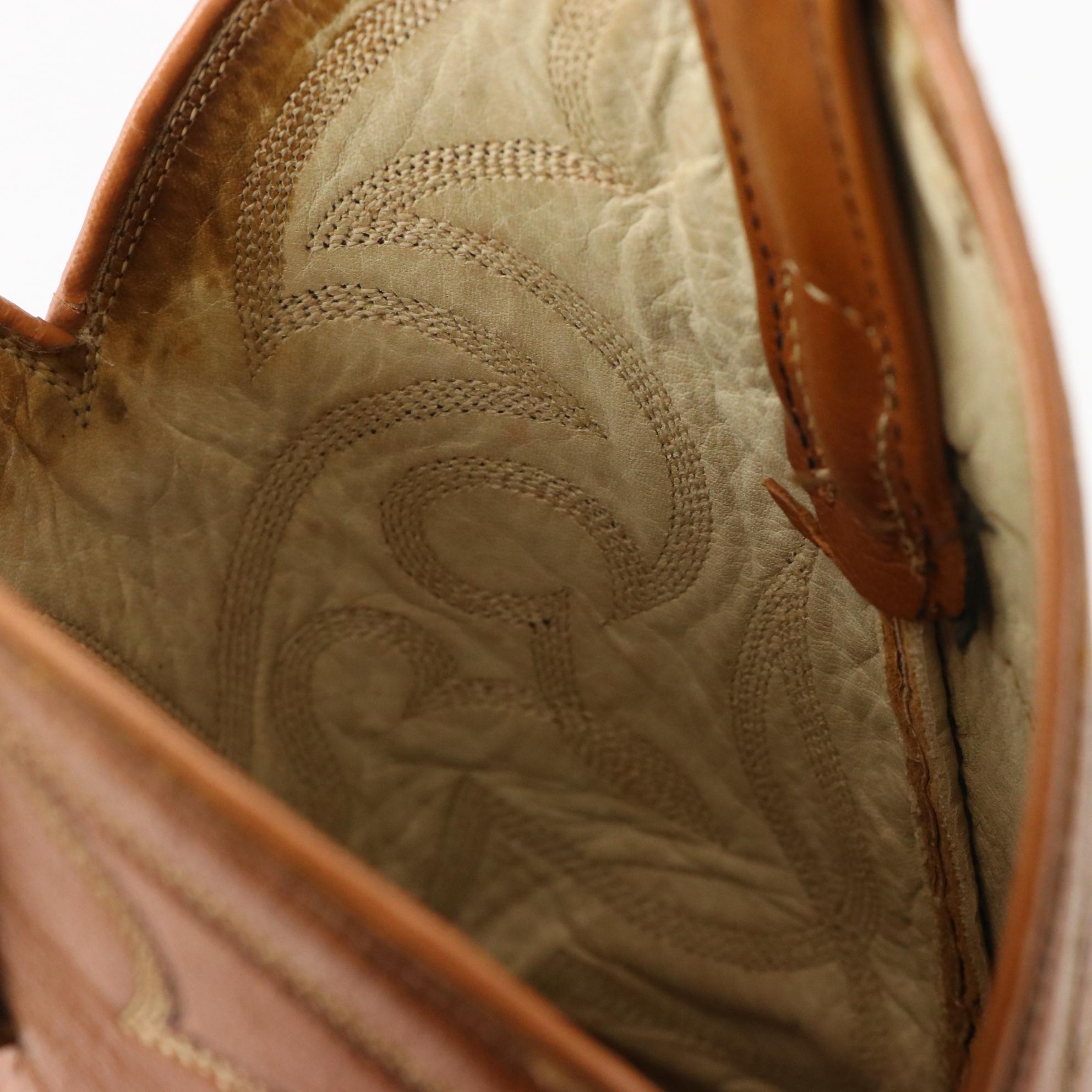 Dan Post Snakeskin and Leather Cowboy Boots