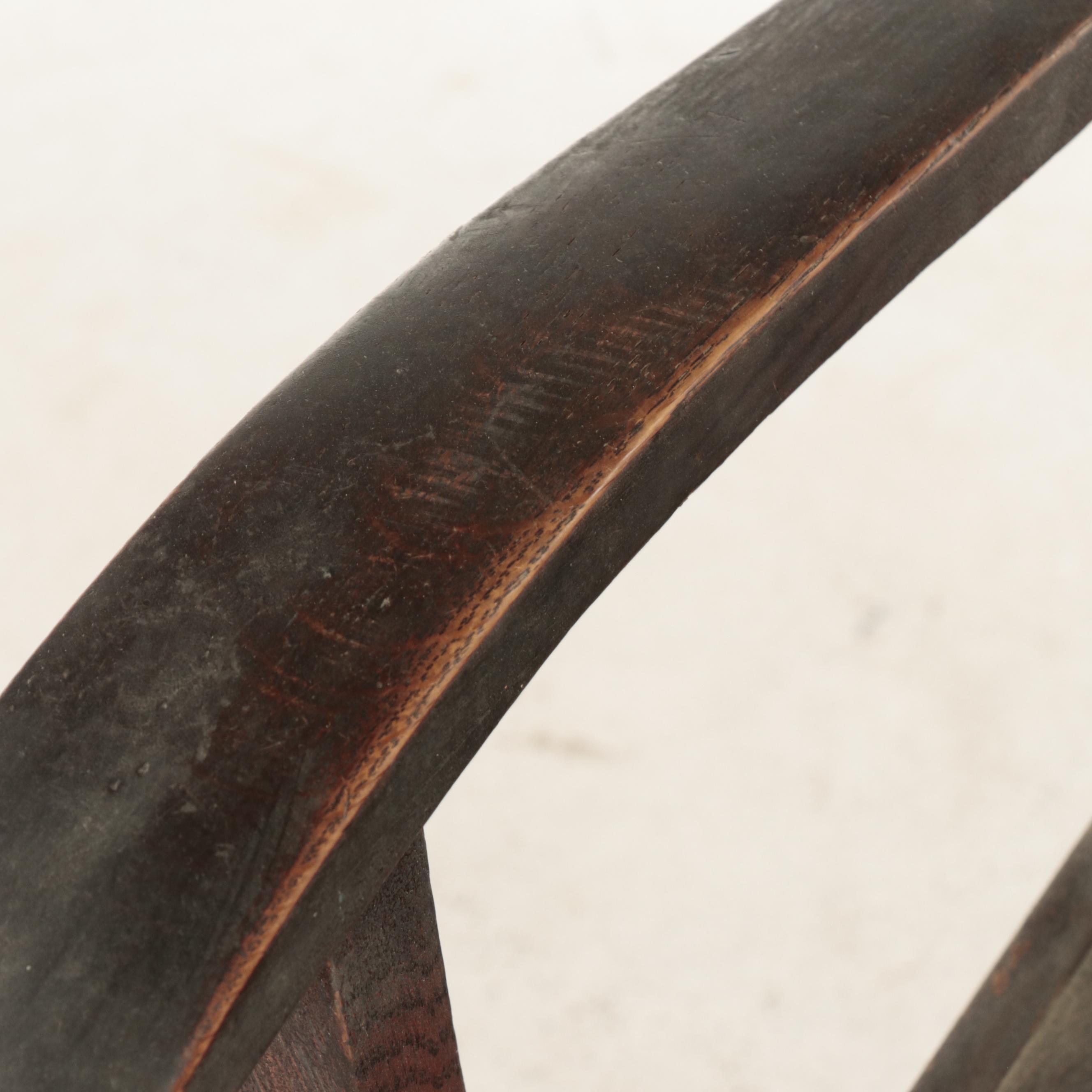 Renaisance Revival Quartersawn and Carved Oak "Northwind" Armchair, circa 1900