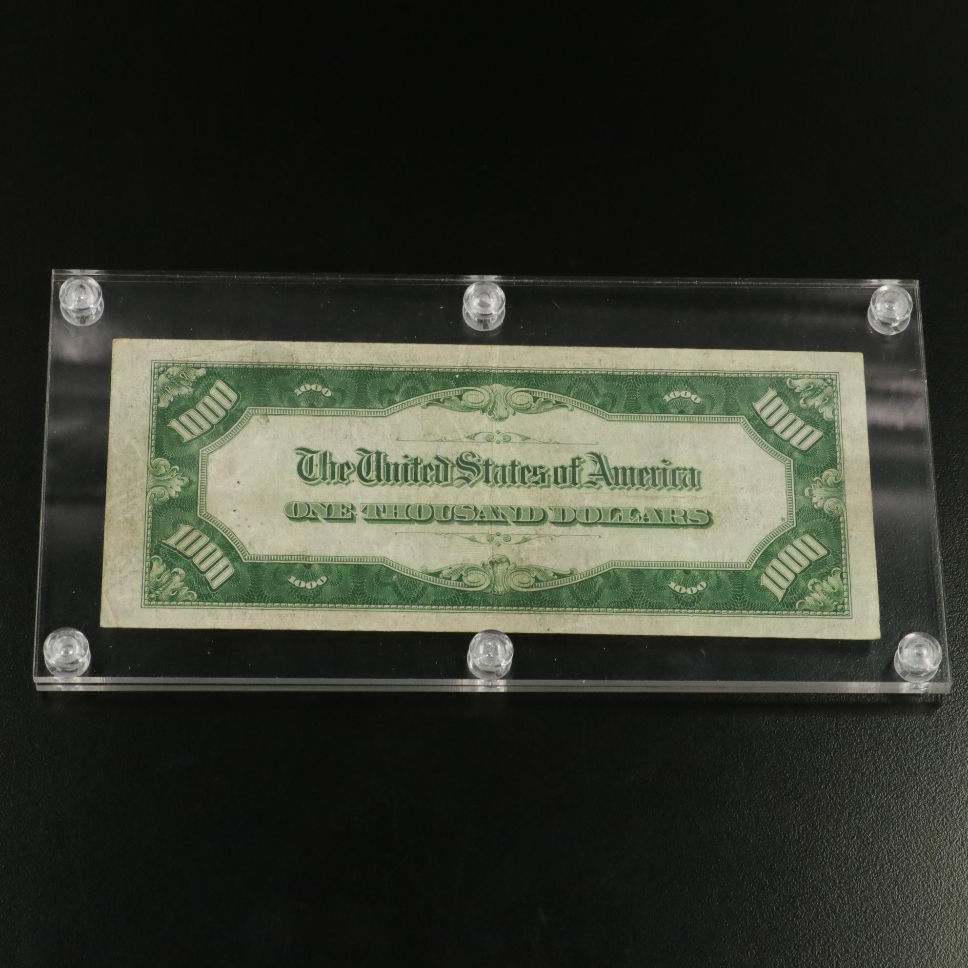 Series of 1934 A $1000 Federal Reserve Note