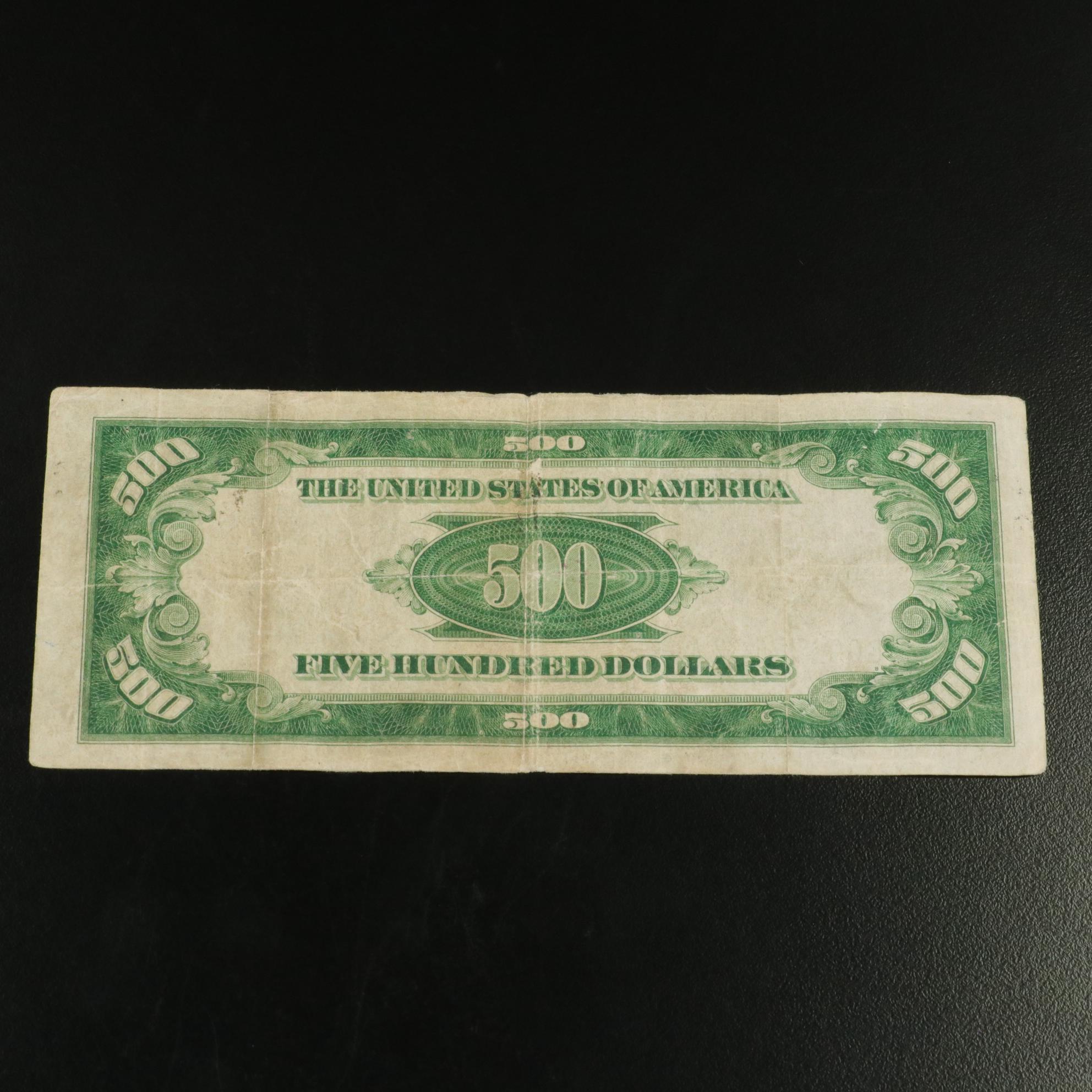 Series of 1934 A $500 Federal Reserve Note