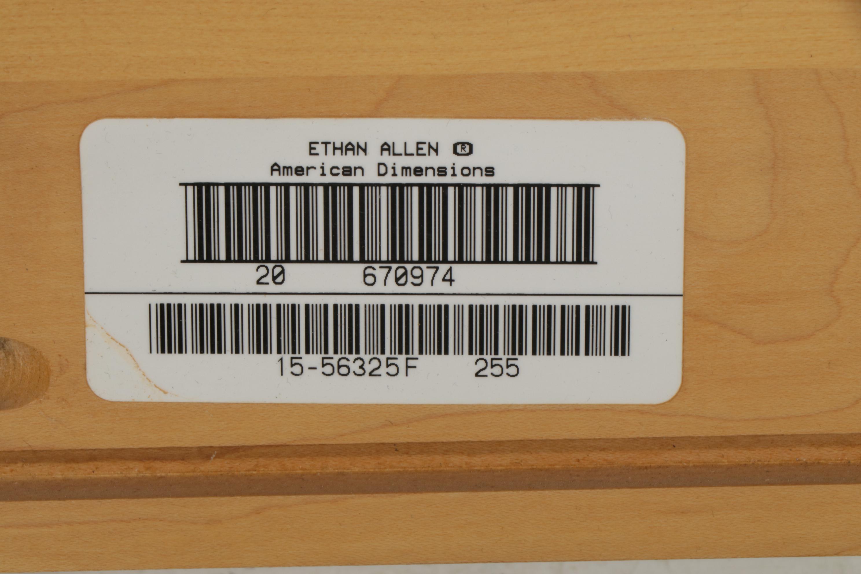 Ethan Allen "American Dimensions" Maple Queen Size Bed Frame, 21st Century