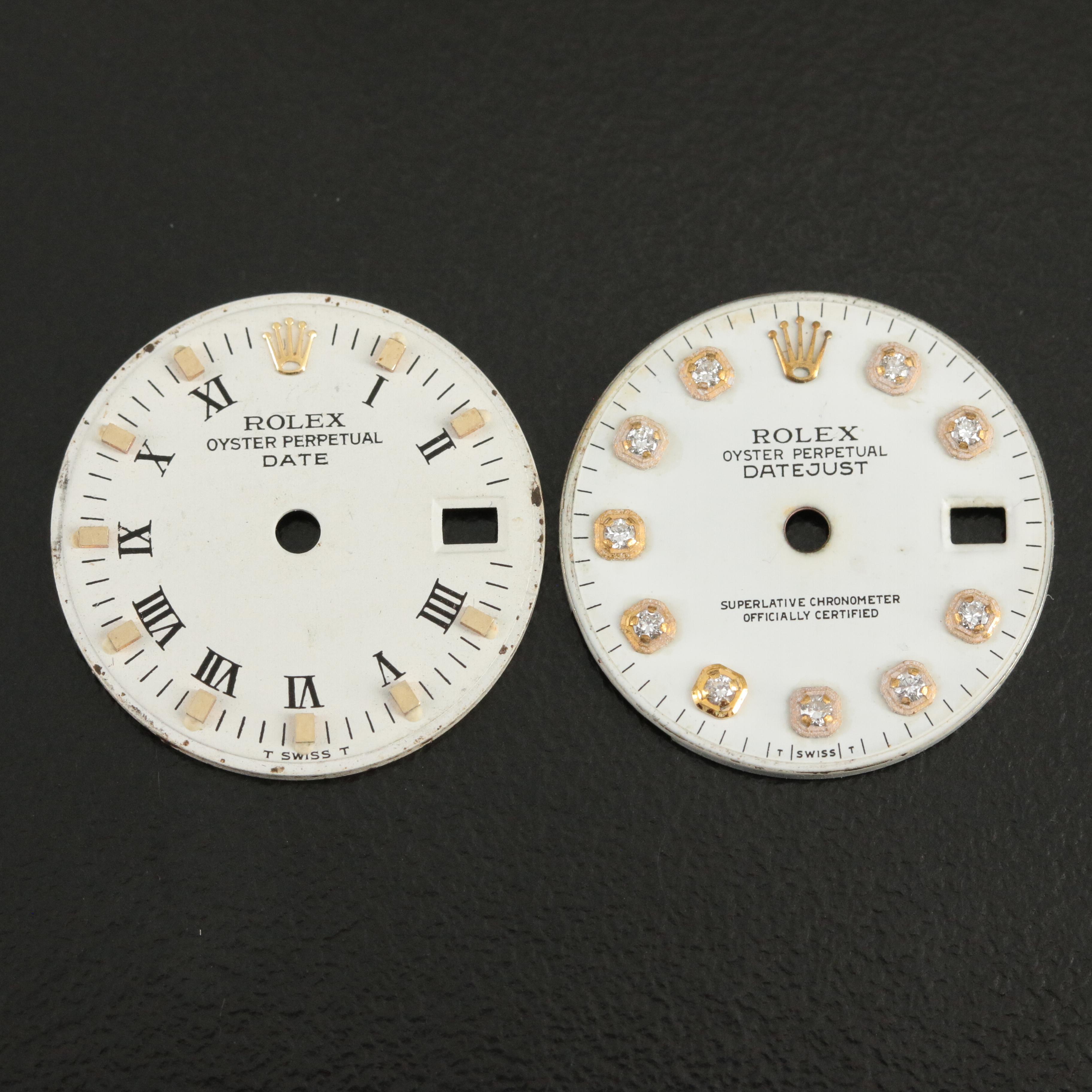 Pair of Rolex Dials