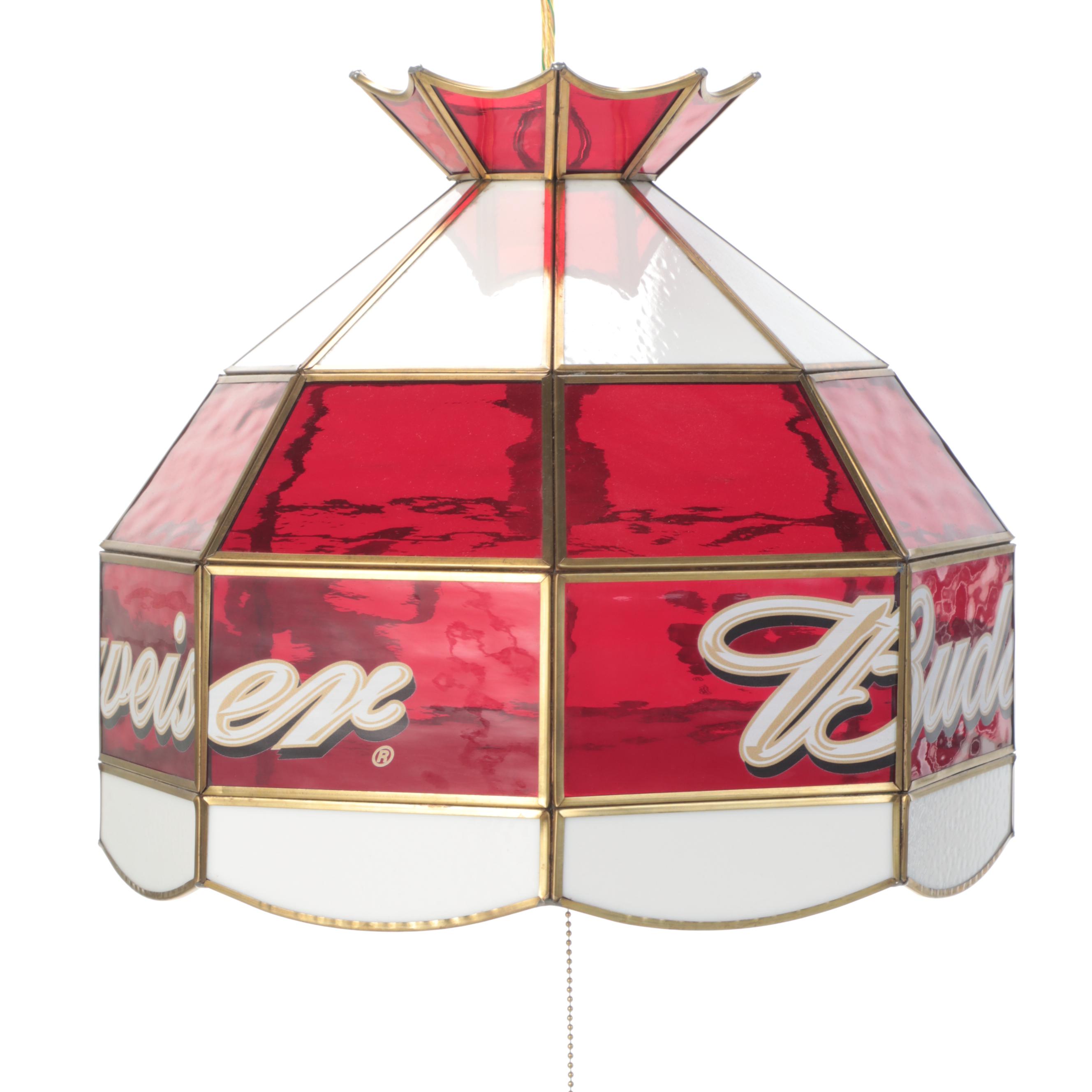 Budweiser Beer Advertising Ceiling Light