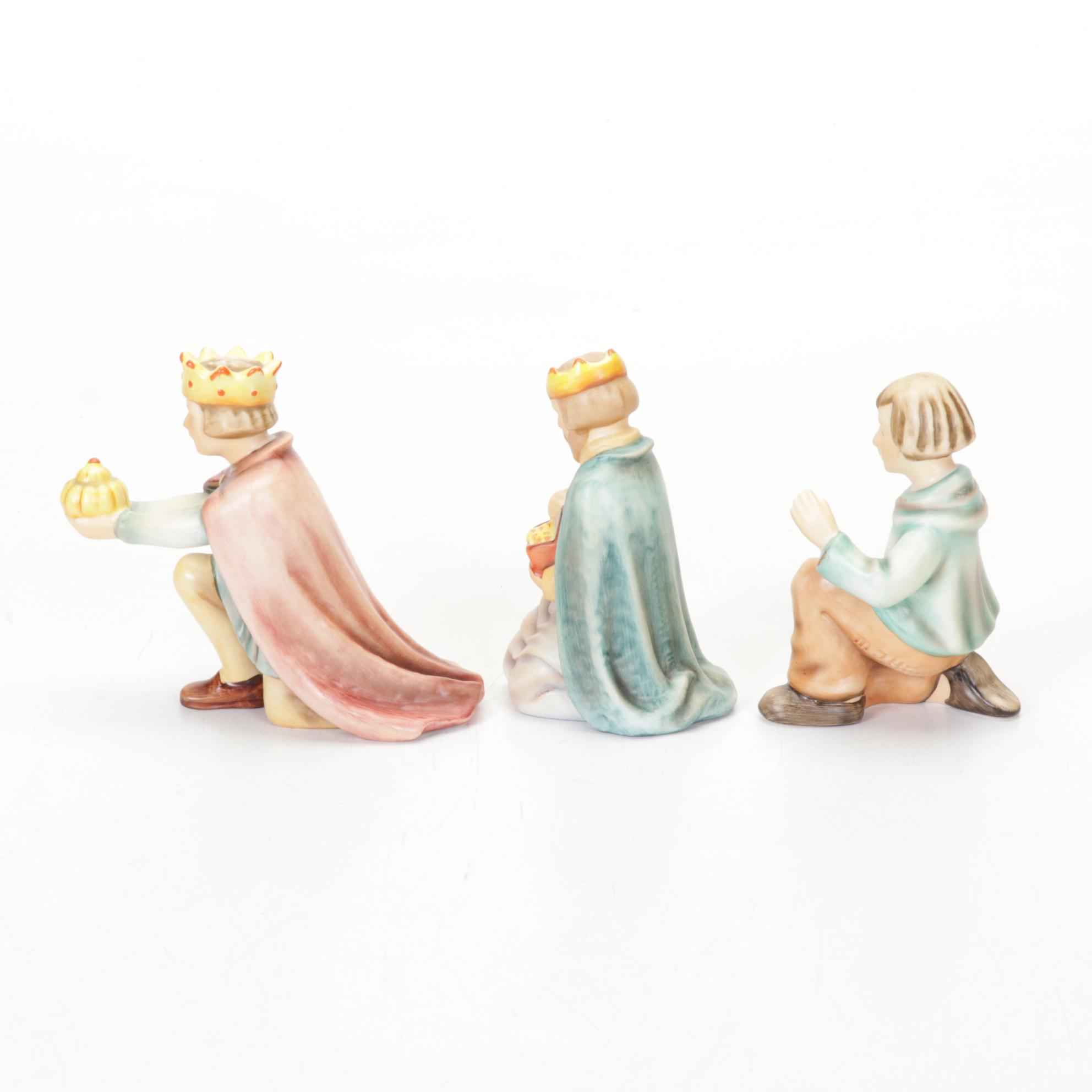 Goebel Hummel Porcelain Nativity Set, Late 20th Century
