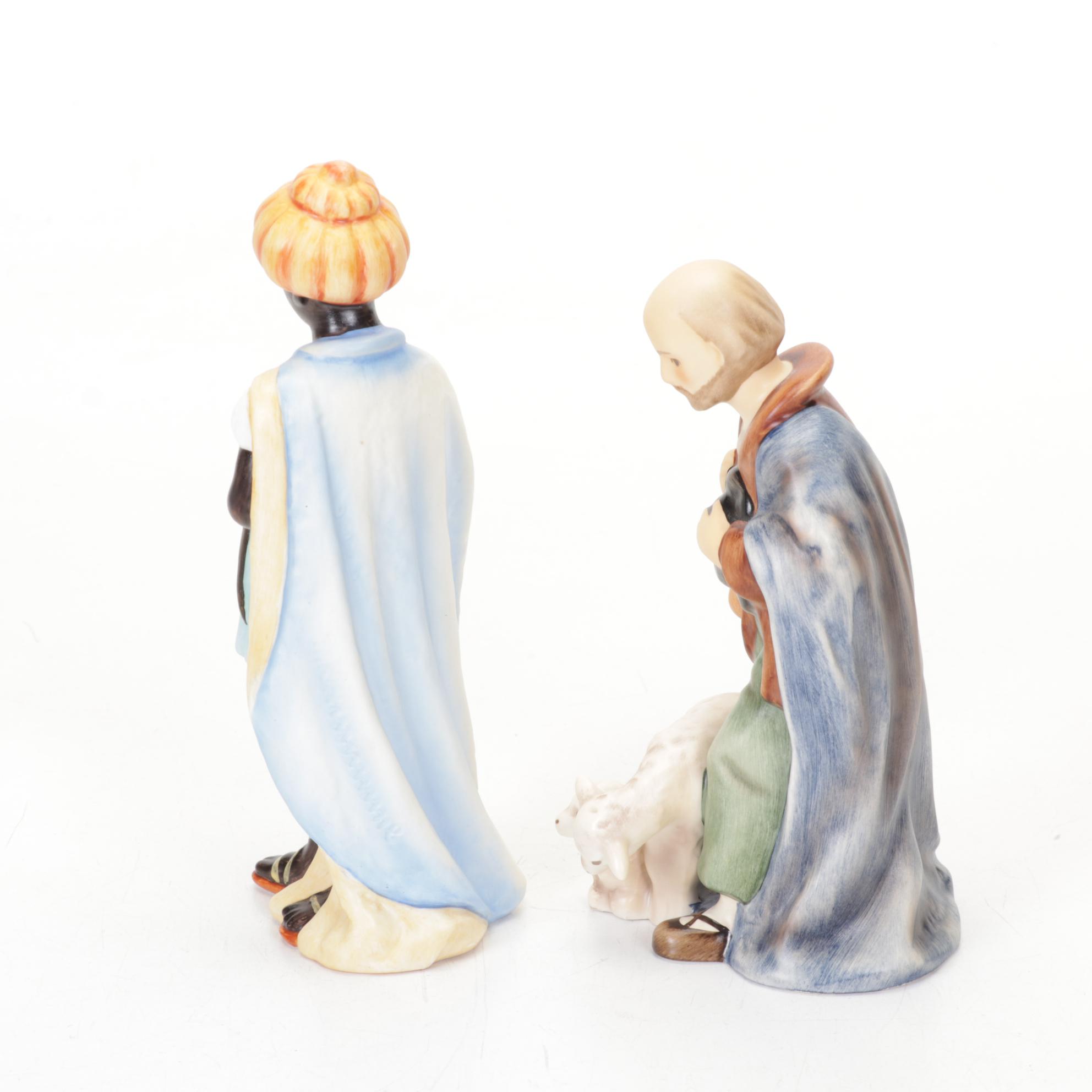 Goebel Hummel Porcelain Nativity Set, Late 20th Century
