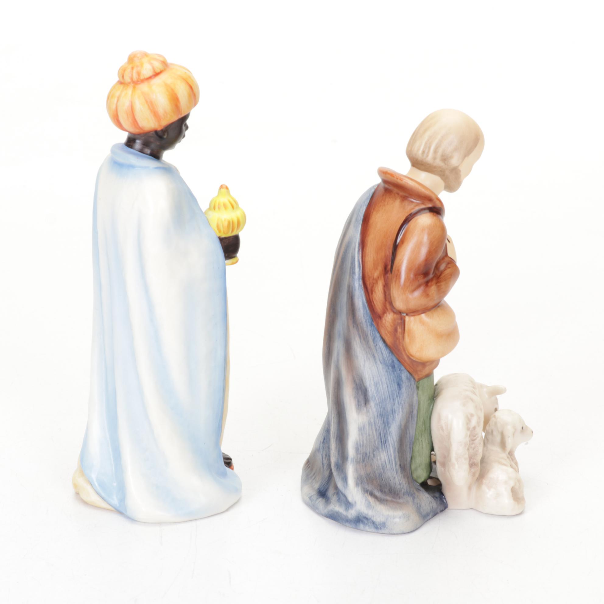 Goebel Hummel Porcelain Nativity Set, Late 20th Century