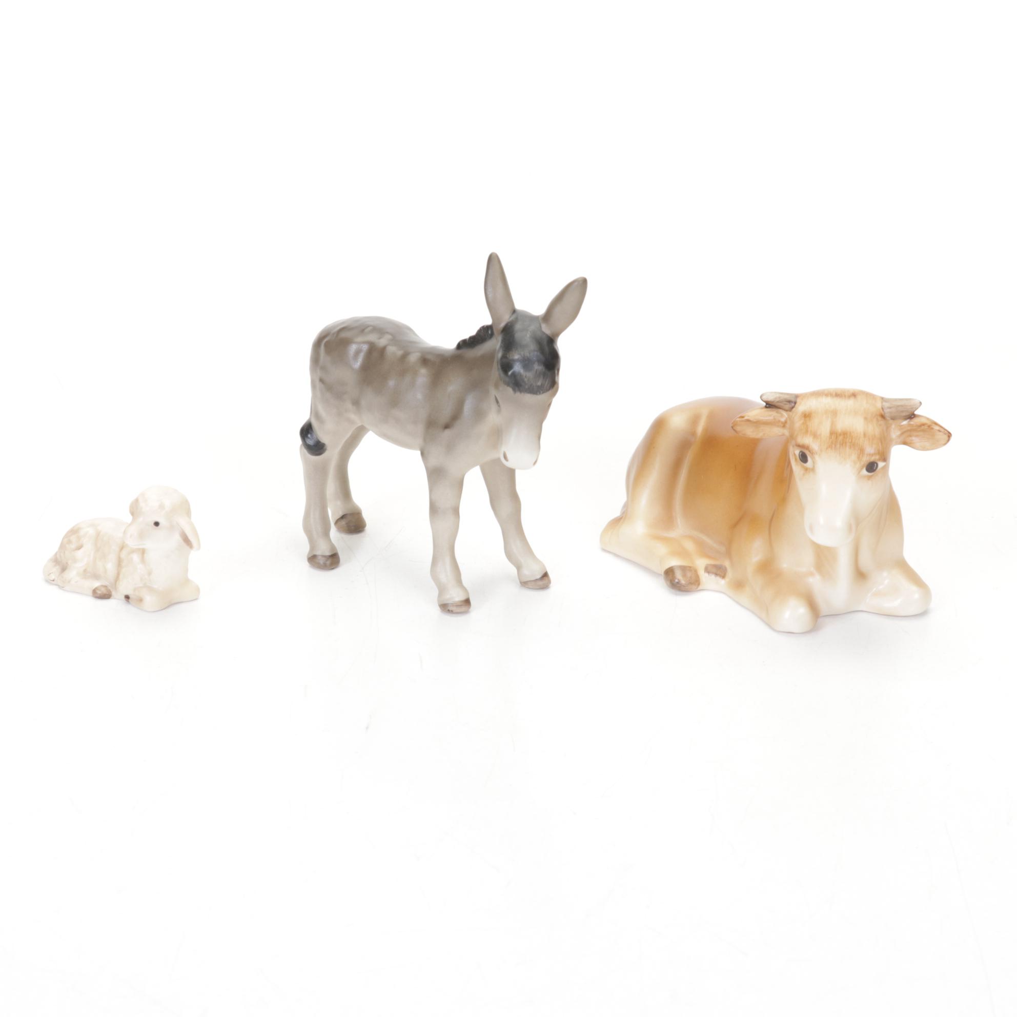 Goebel Hummel Porcelain Nativity Set, Late 20th Century