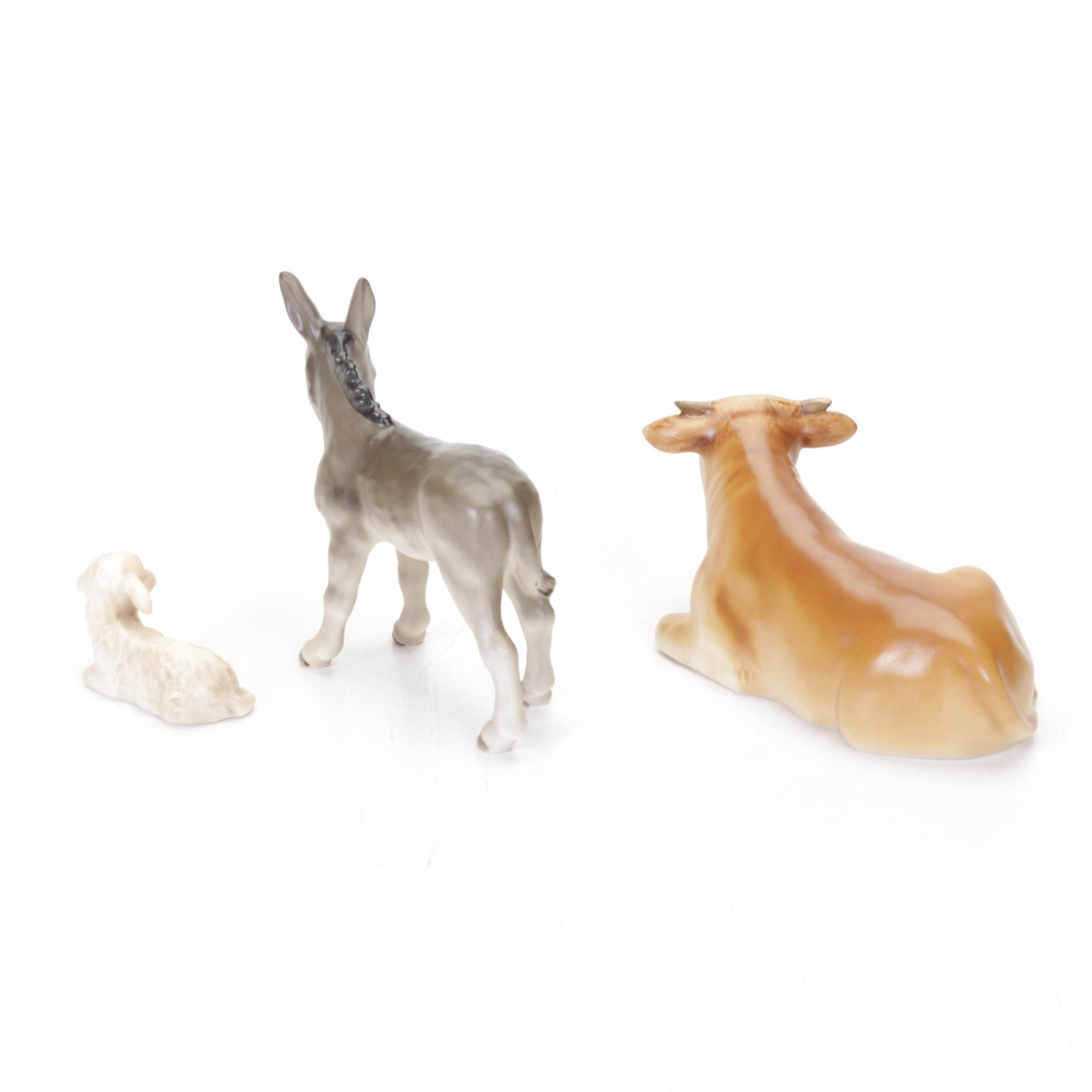 Goebel Hummel Porcelain Nativity Set, Late 20th Century