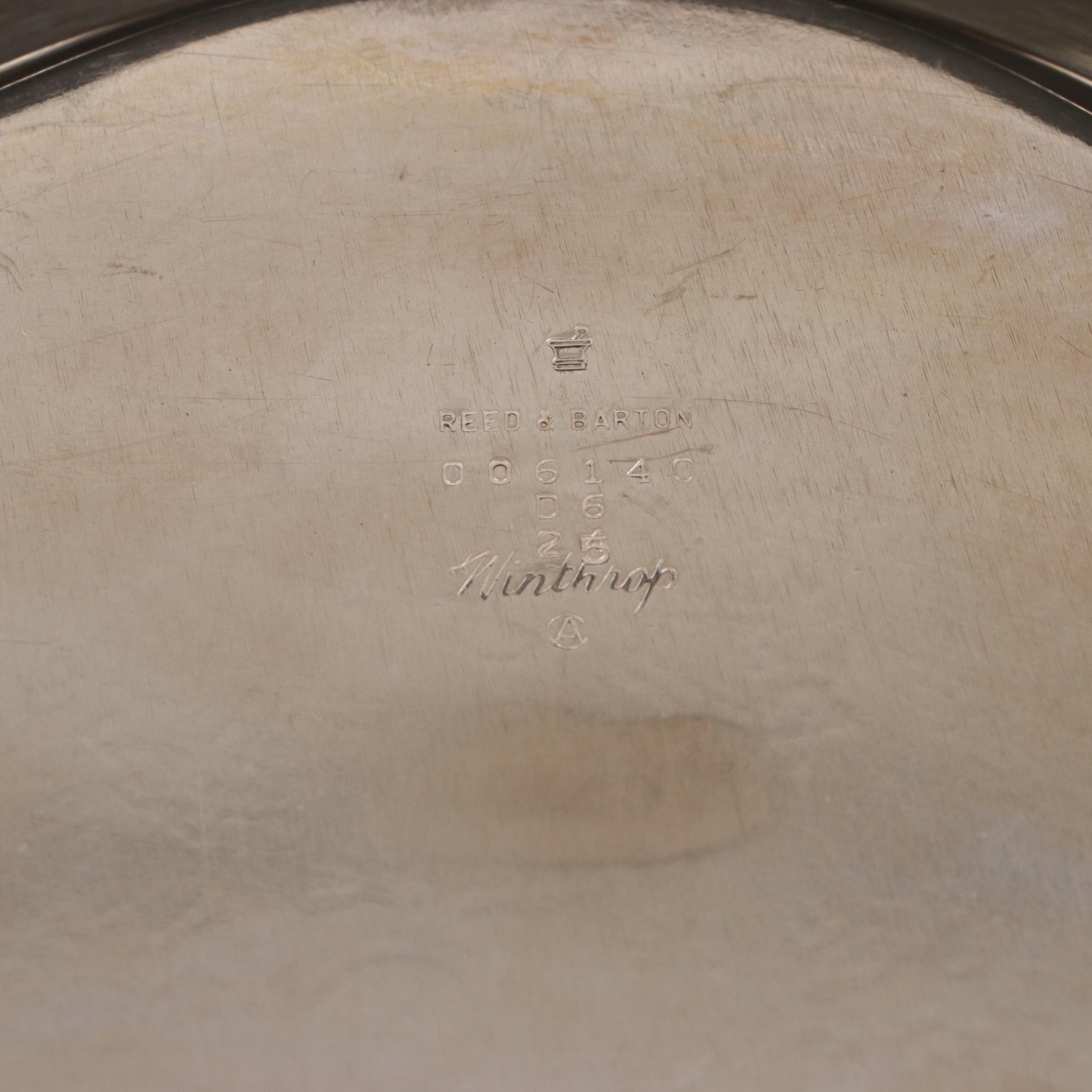 Reed & Barton "Winthrop" Silver Plate Tea and Coffee Service, 1954