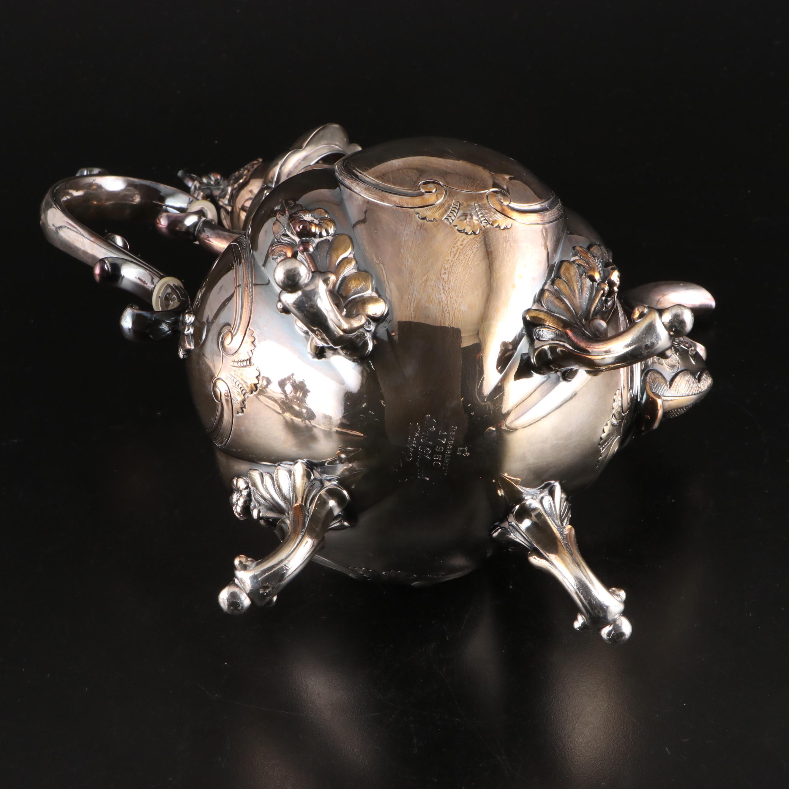 Reed & Barton "Winthrop" Silver Plate Tea and Coffee Service, 1954