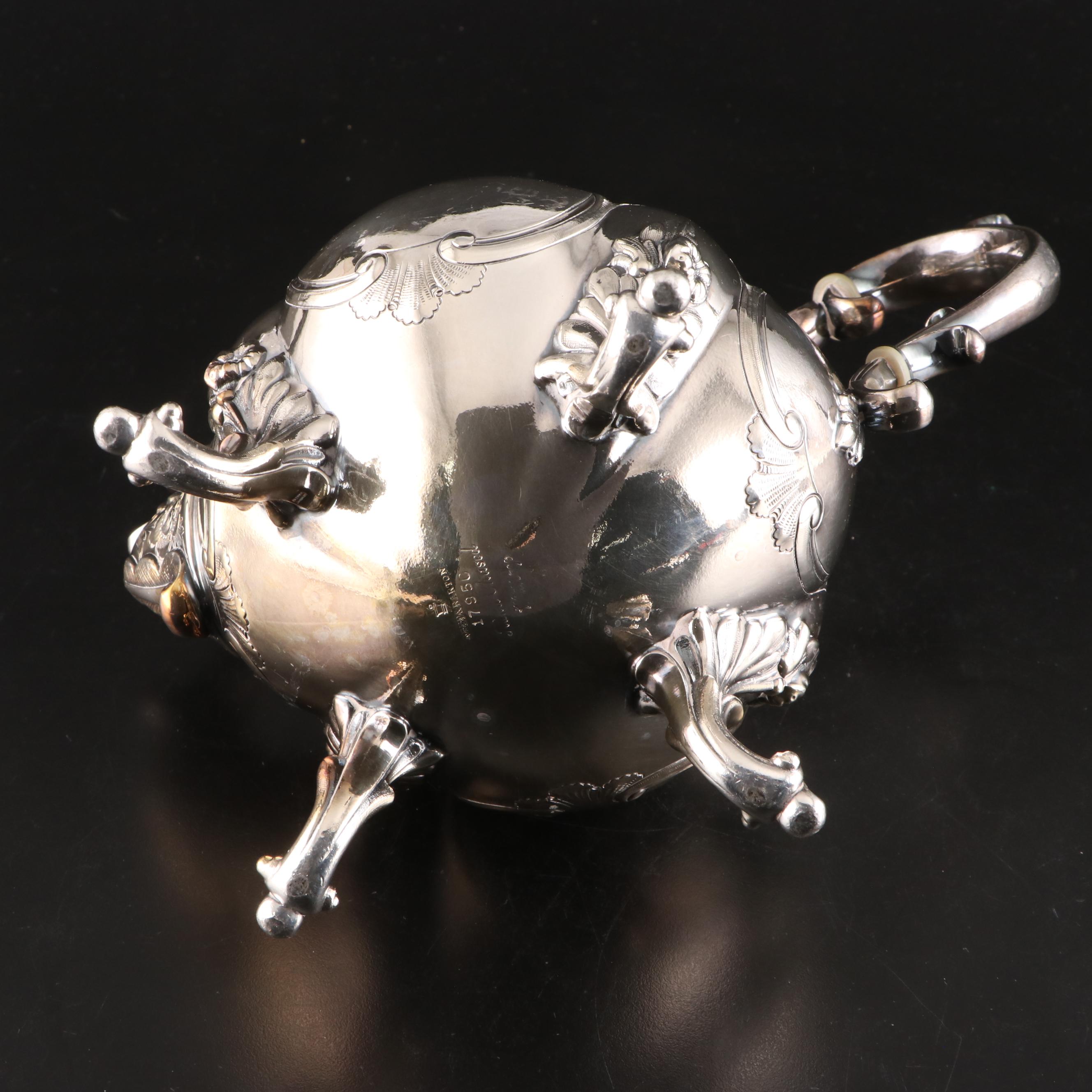 Reed & Barton "Winthrop" Silver Plate Tea and Coffee Service, 1954