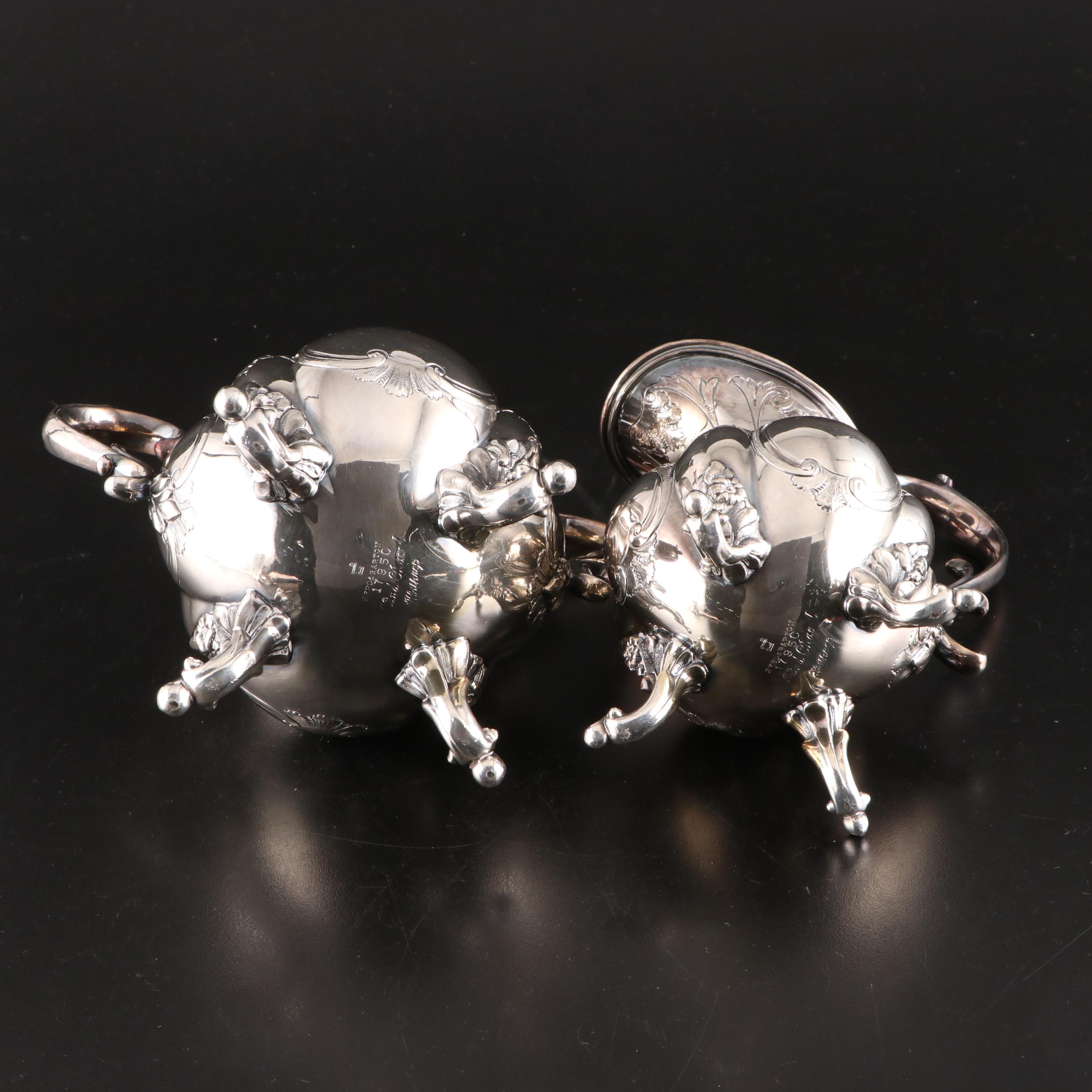 Reed & Barton "Winthrop" Silver Plate Tea and Coffee Service, 1954