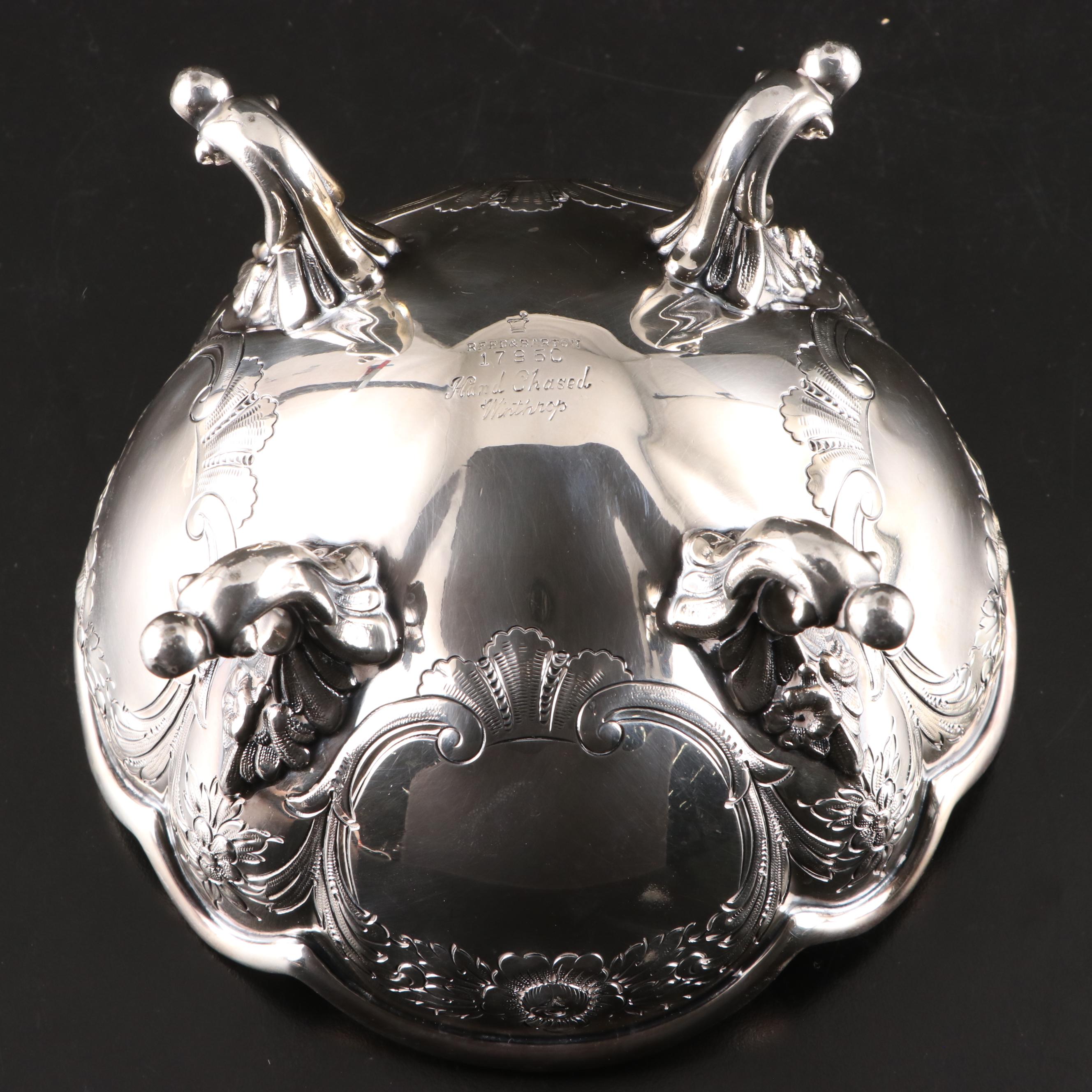 Reed & Barton "Winthrop" Silver Plate Tea and Coffee Service, 1954