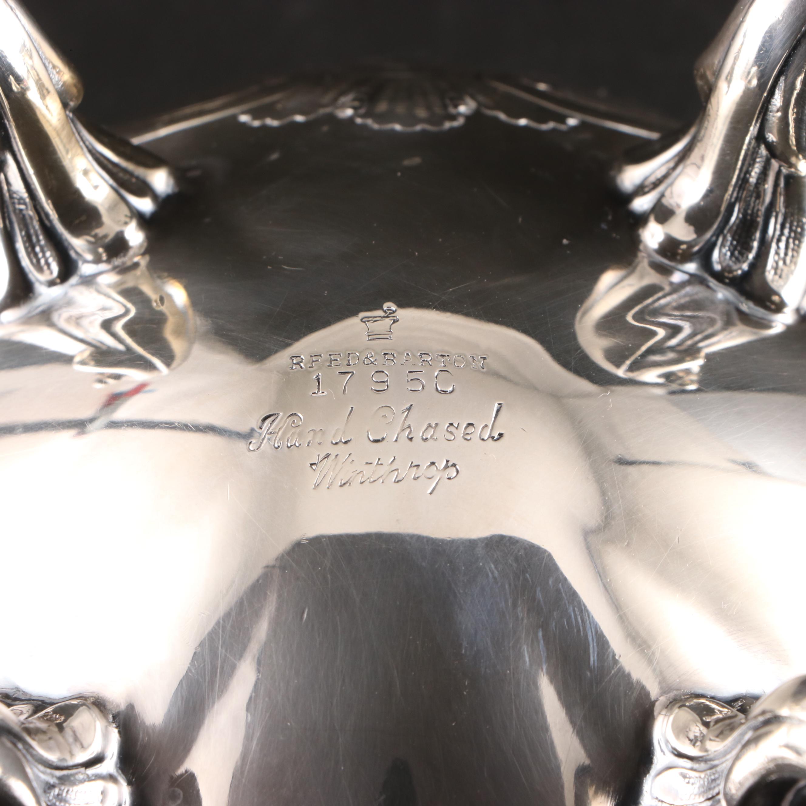 Reed & Barton "Winthrop" Silver Plate Tea and Coffee Service, 1954