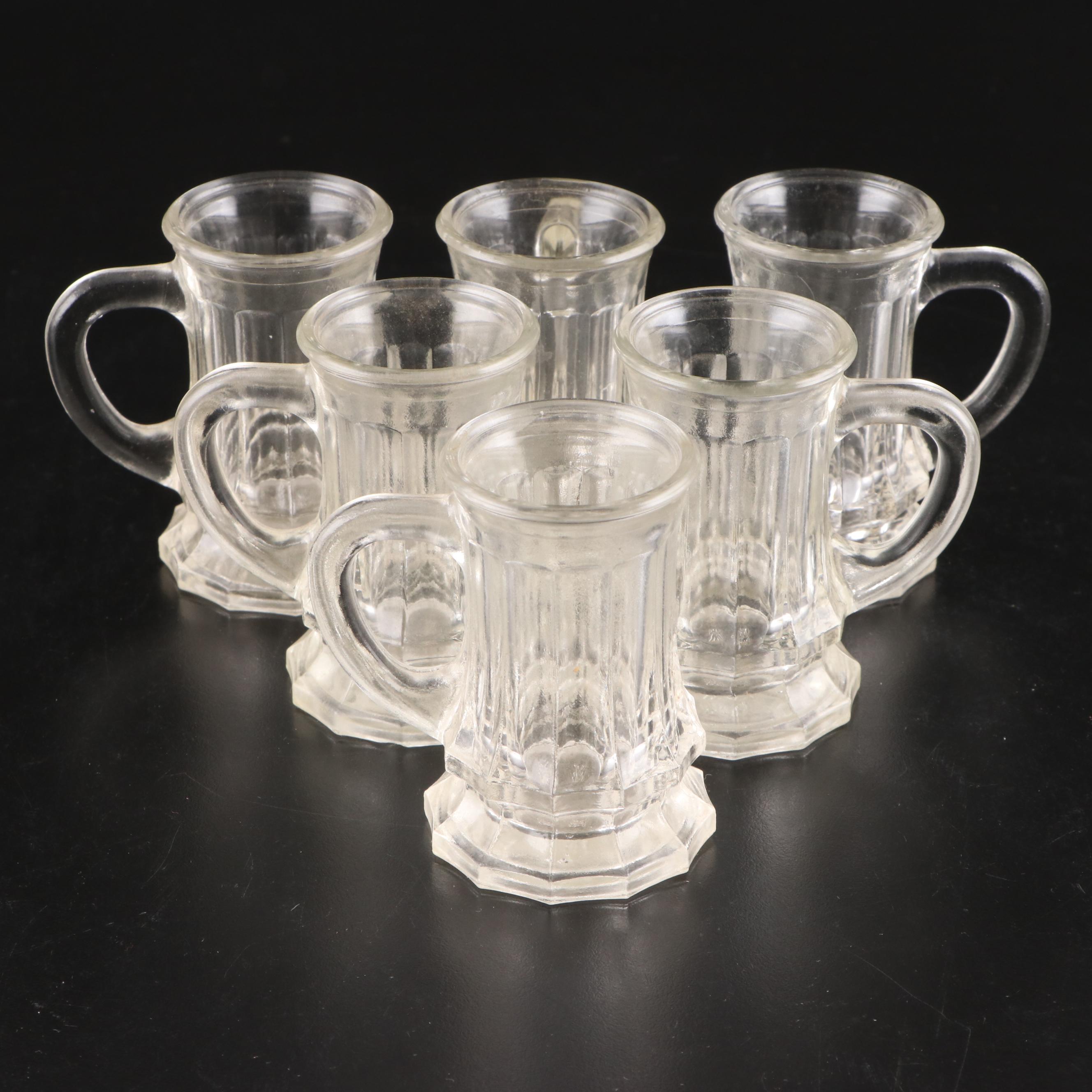 WMF Miniature Glass Beer Mugs with Victory Glass Firetruck Candy Container