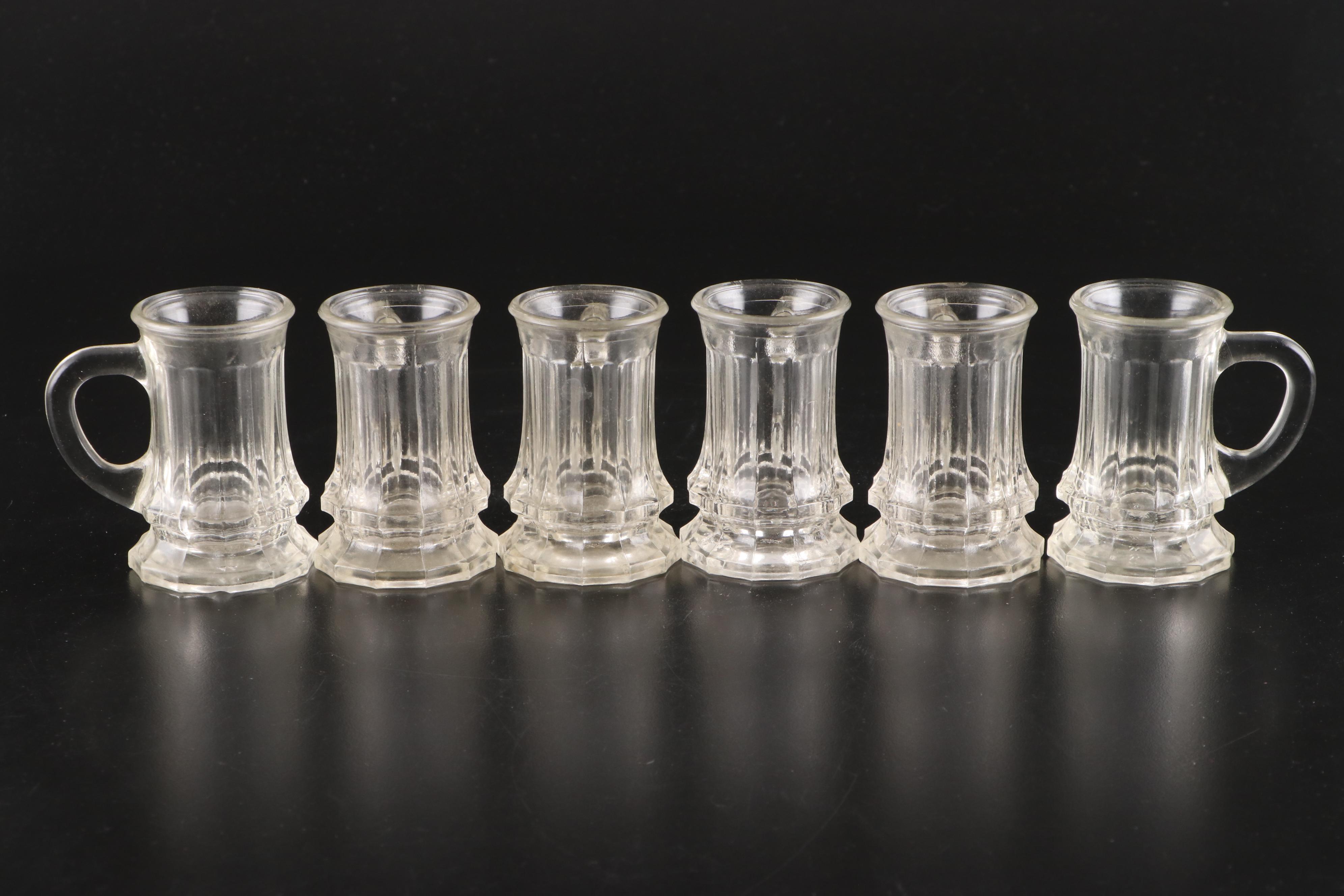 WMF Miniature Glass Beer Mugs with Victory Glass Firetruck Candy Container