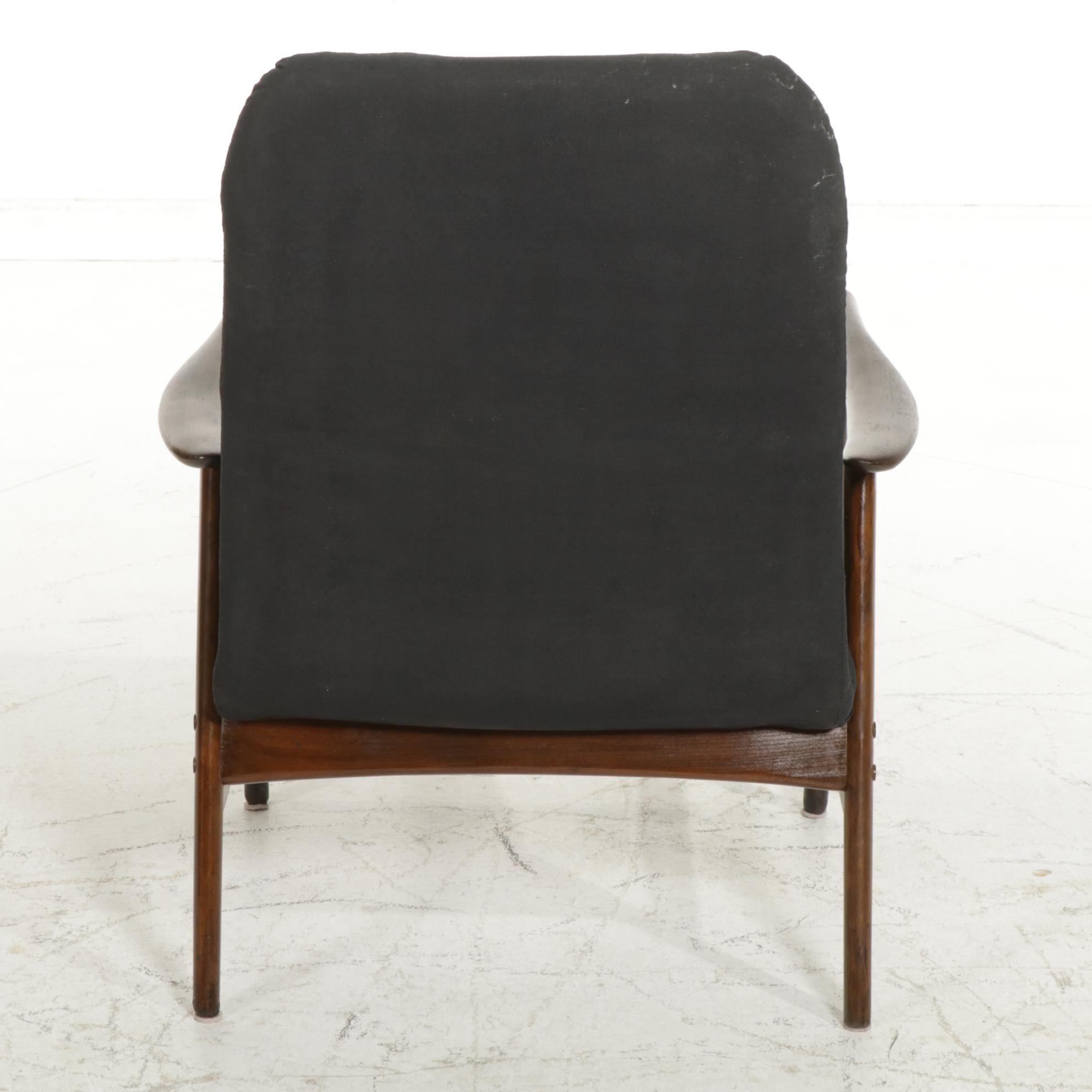 Alf Svensson for Dux "Kontur" Upholstered Teak Armchair