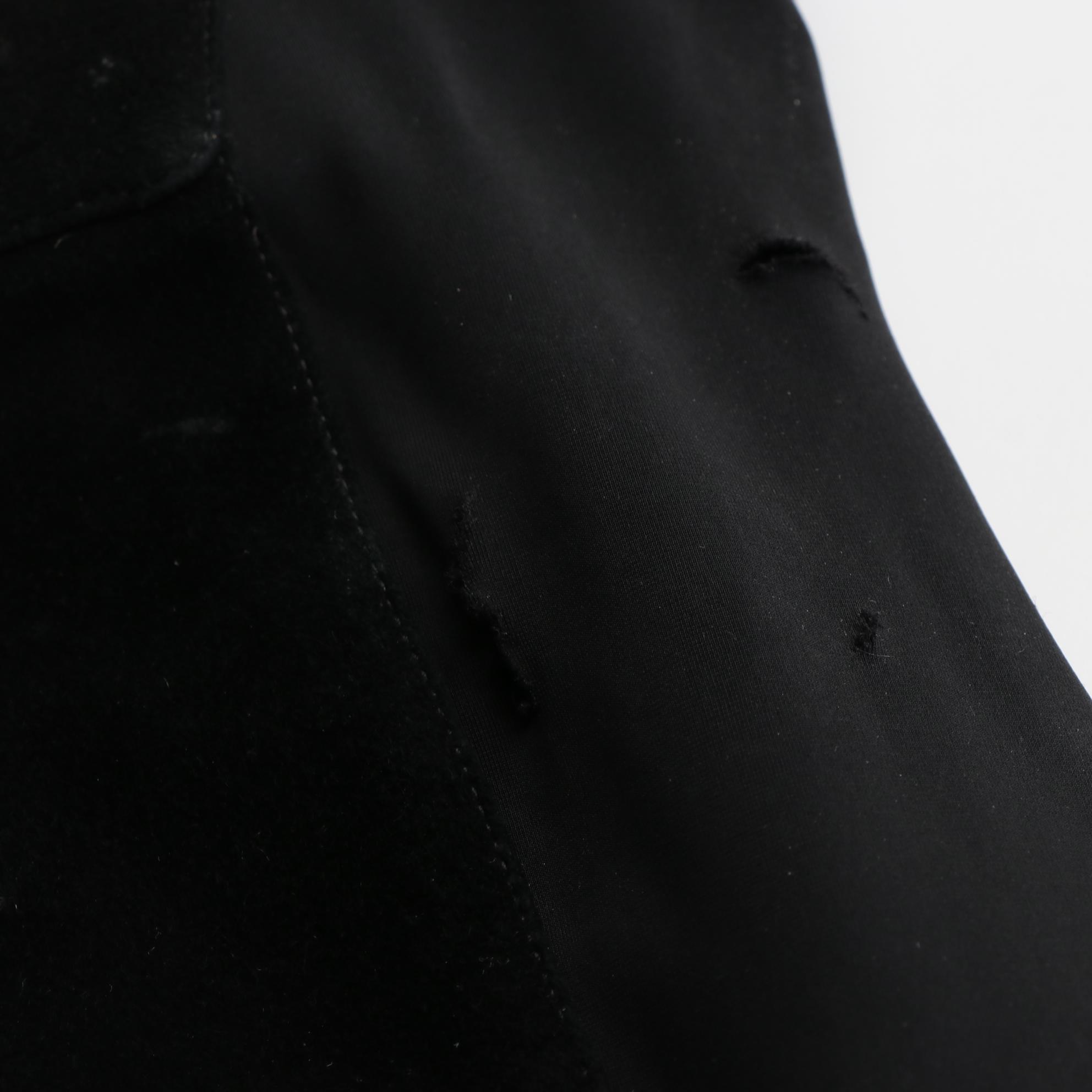 Tory Burch Caitlin Black Suede and Neoprene Stretch Over-The-Knee Boots