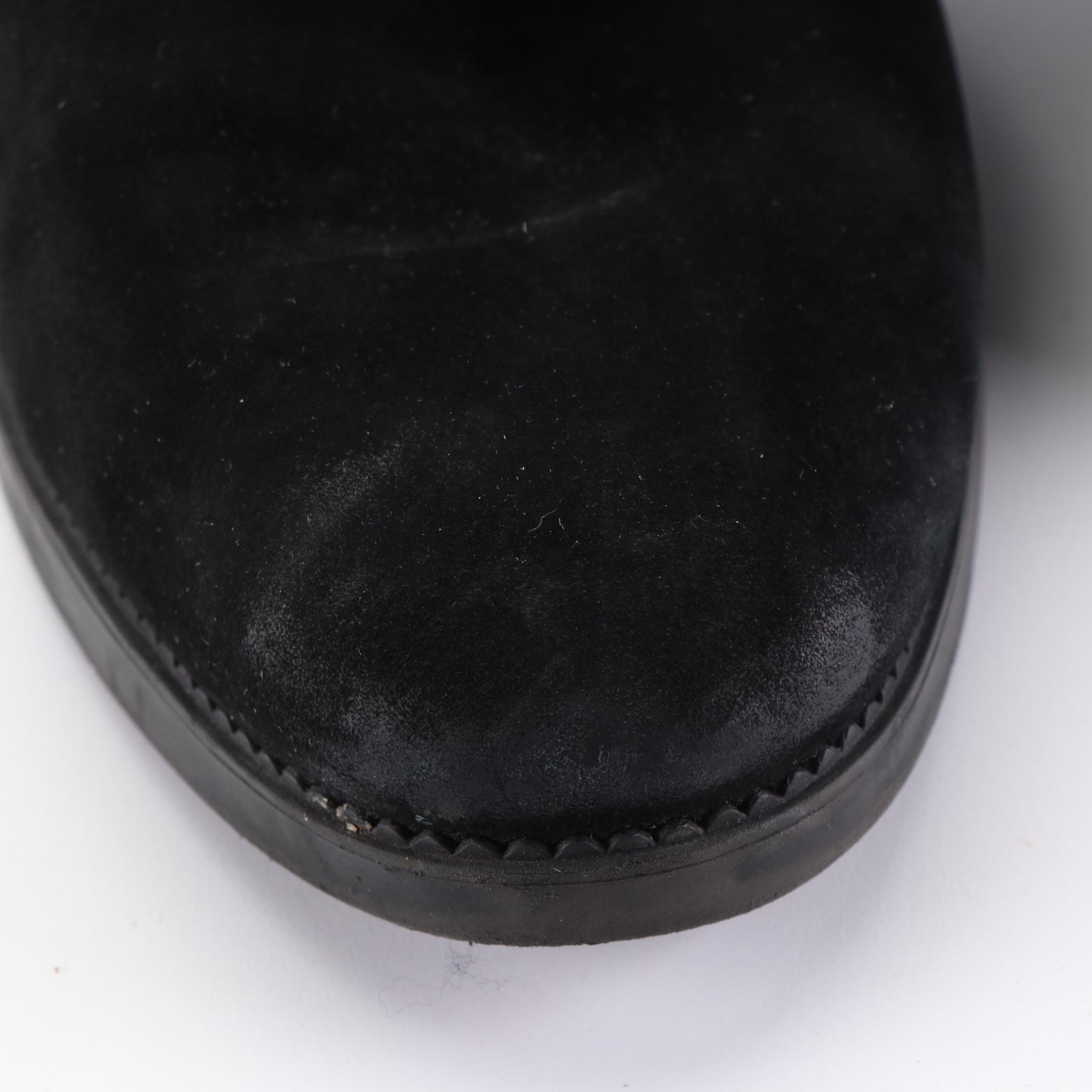 Tory Burch Caitlin Black Suede and Neoprene Stretch Over-The-Knee Boots