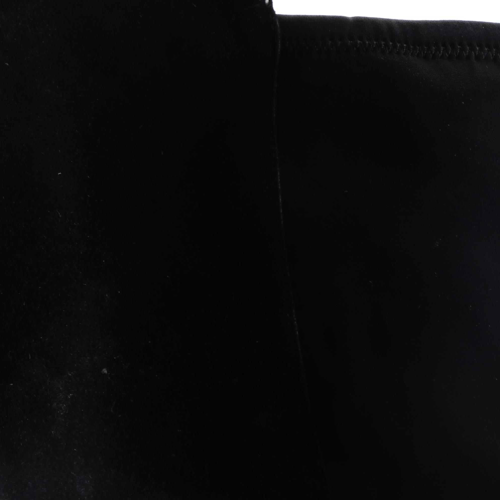 Tory Burch Caitlin Black Suede and Neoprene Stretch Over-The-Knee Boots