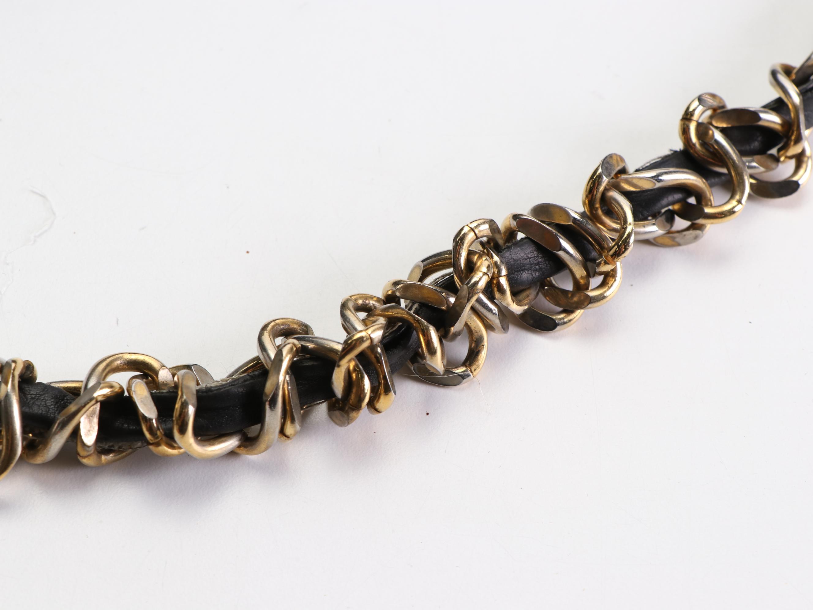 Chanel Drawstring Quilted Chain Leather Shoulder Bag with Zip Pouch