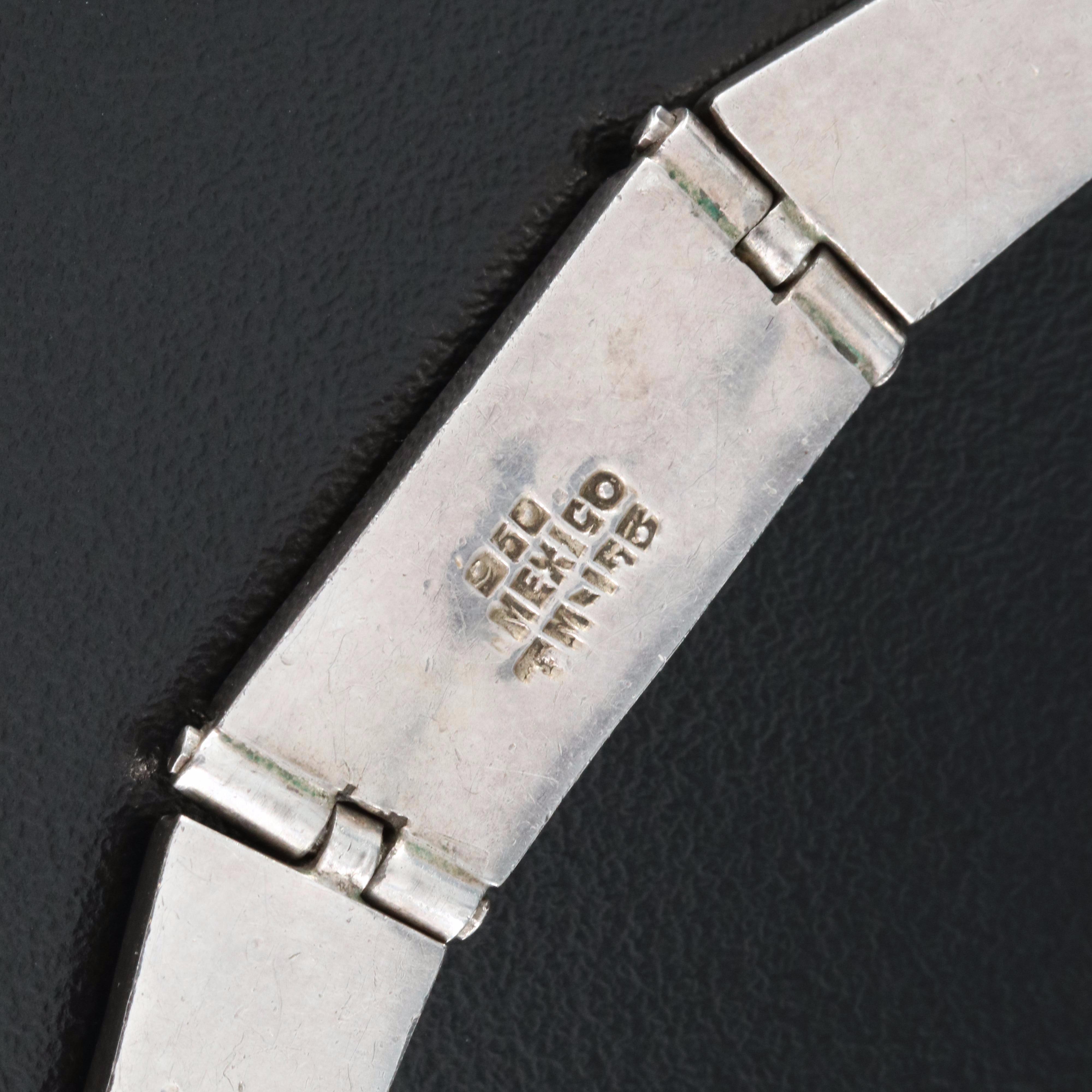 Mexican 950 Silver Faux Gemstone Necklace