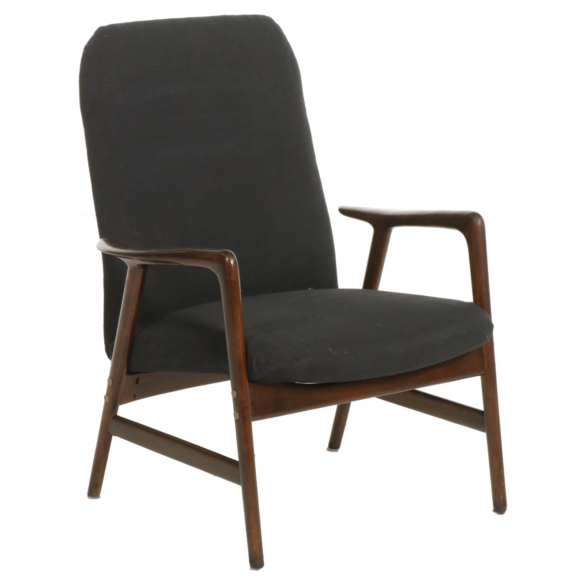 Alf Svensson for Dux "Kontur" Upholstered Teak Armchair