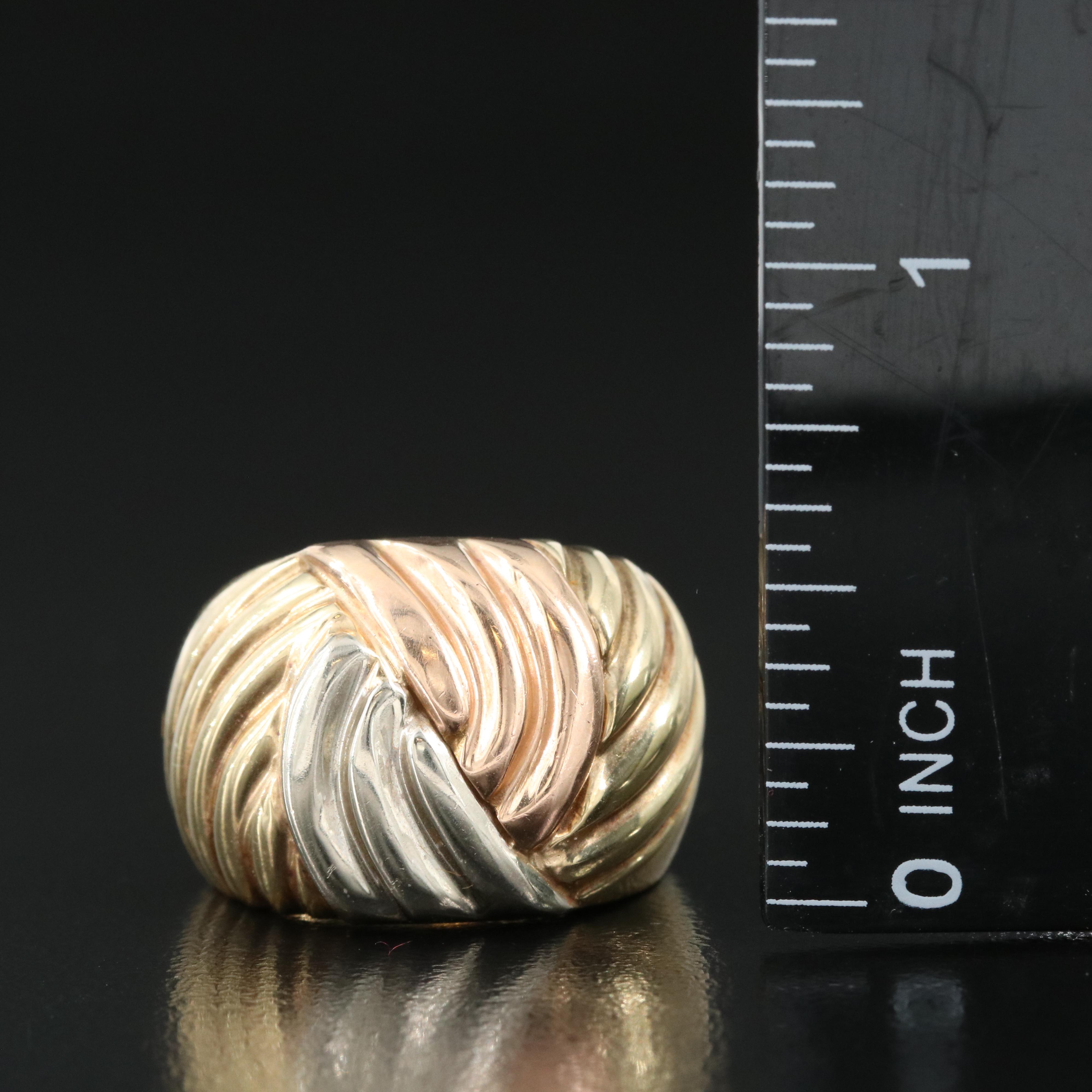 14K Tri-Color Gold Ring