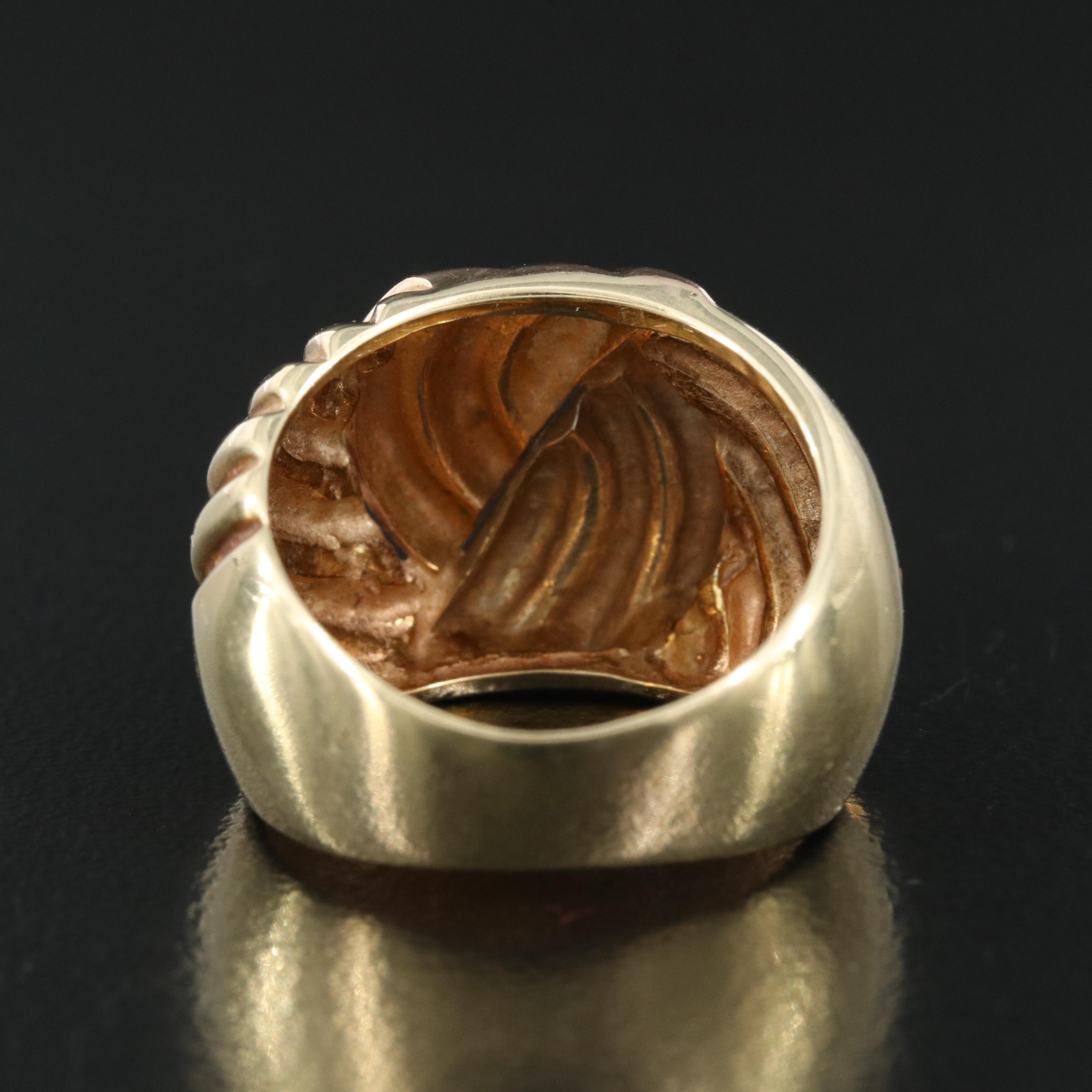 14K Tri-Color Gold Ring