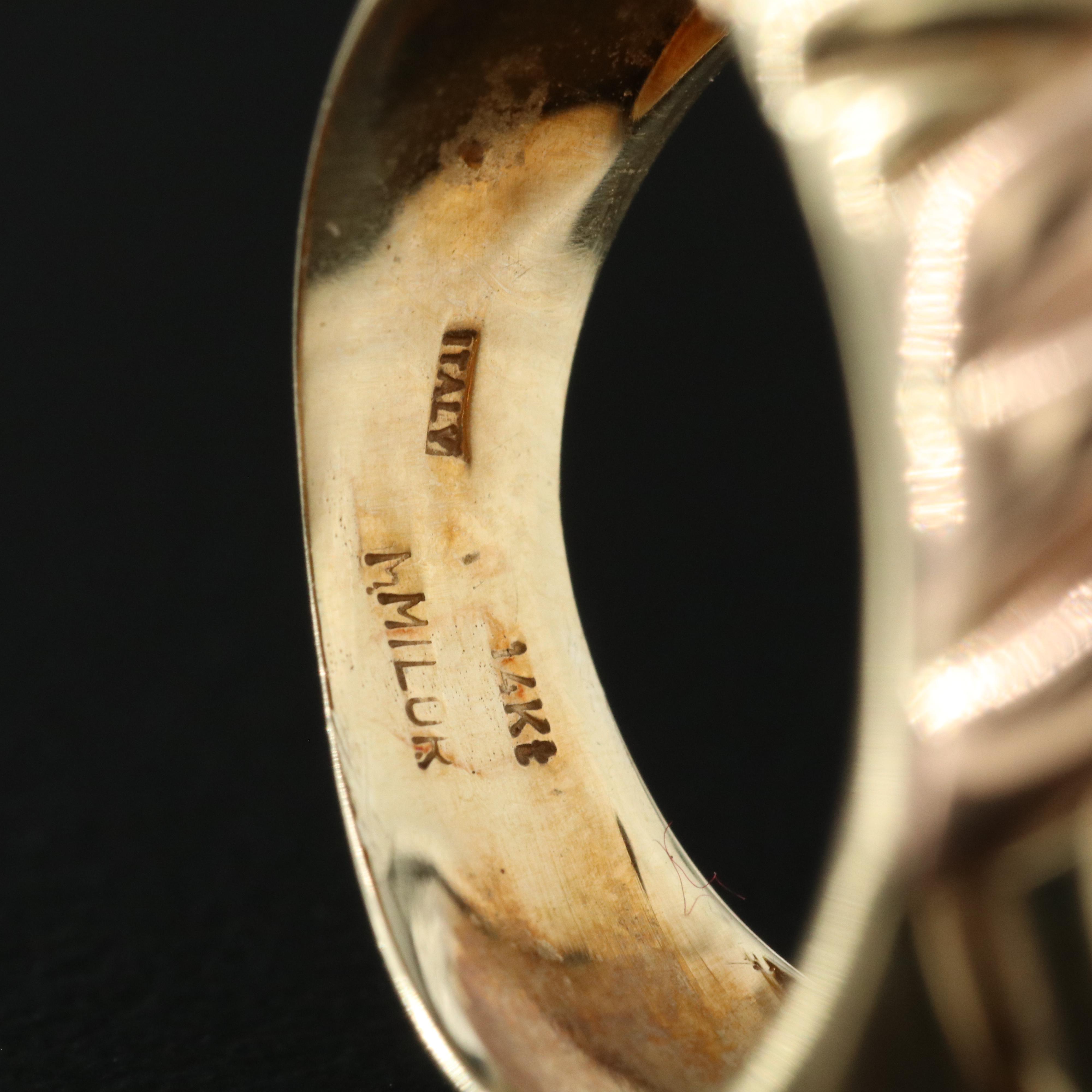 14K Tri-Color Gold Ring