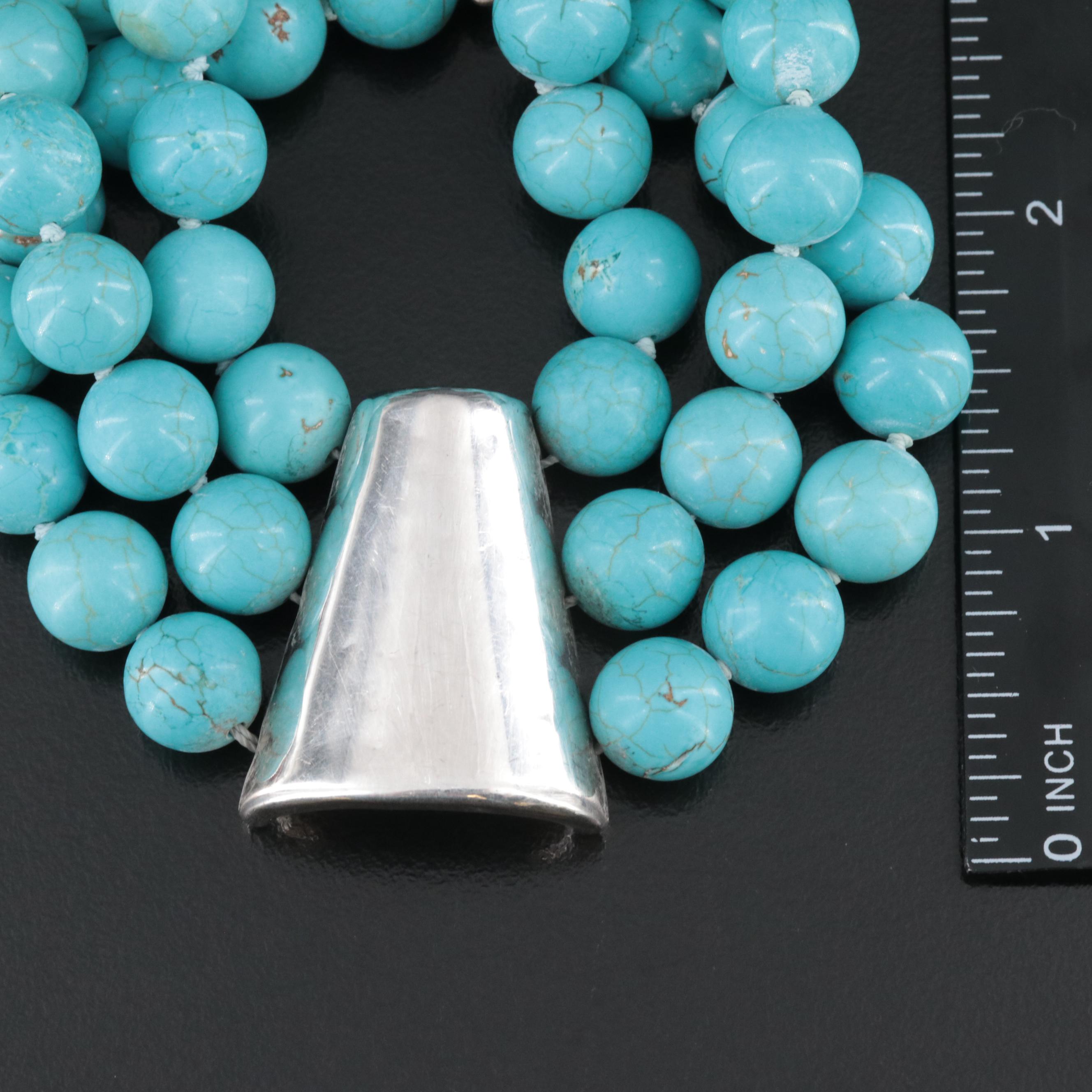 Two Blonde Lizards Carnelian and Signed Howlite Bracelets in Sterling