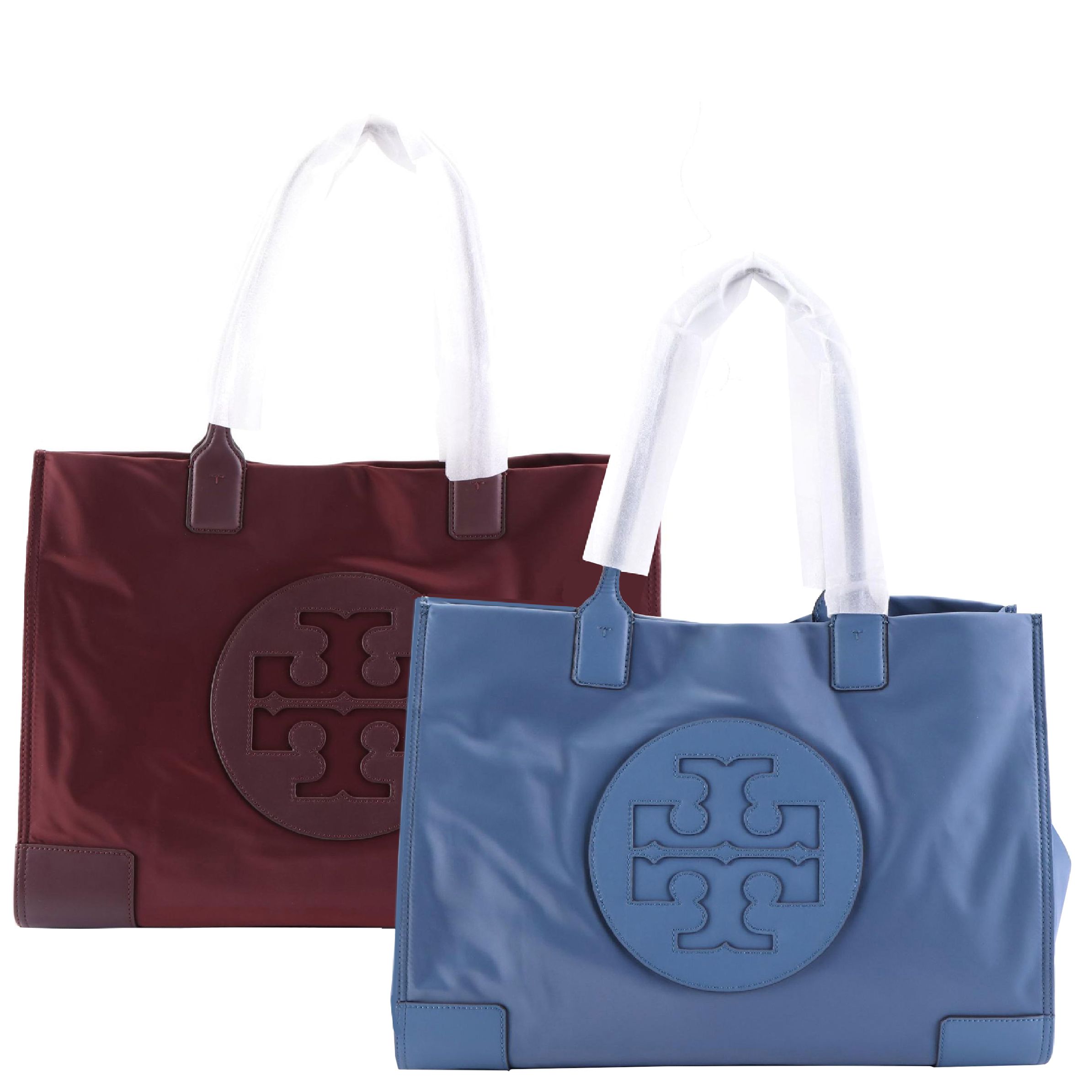 Tory Burch Ella Totes in Oceanside and Claret, New with Tag