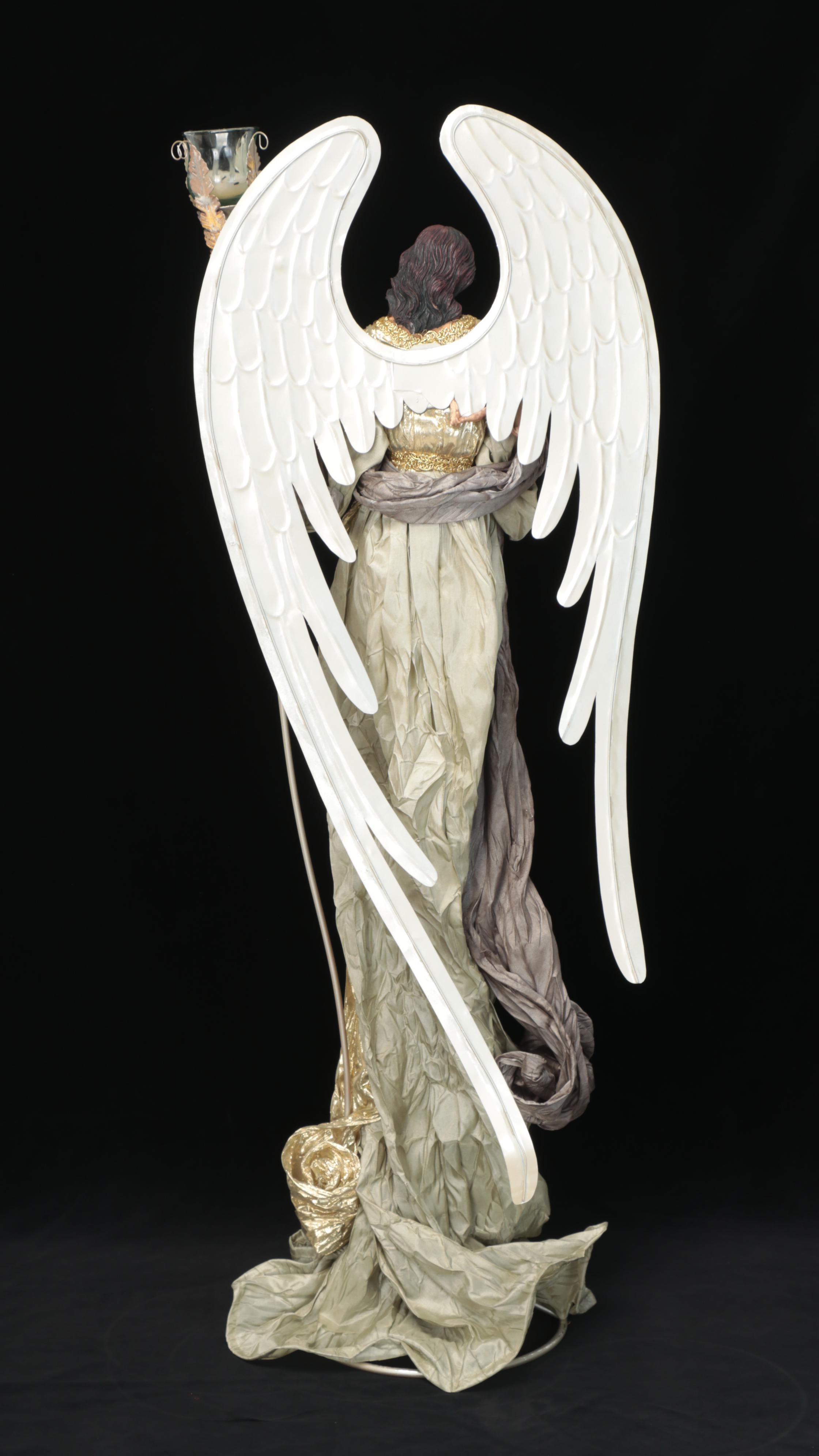 Mark Roberts for Frontgate Towering Angel Candle Holders