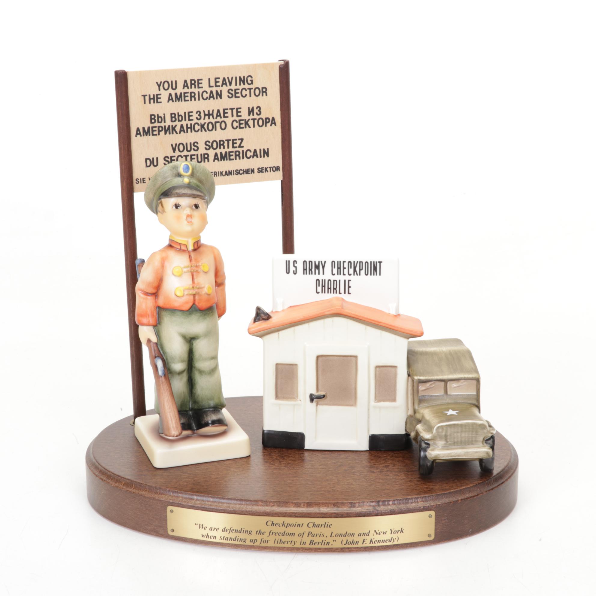 Goebel "Crossroads," "Chimney Sweep," "Checkpoint Charlie" Hummel Figurines
