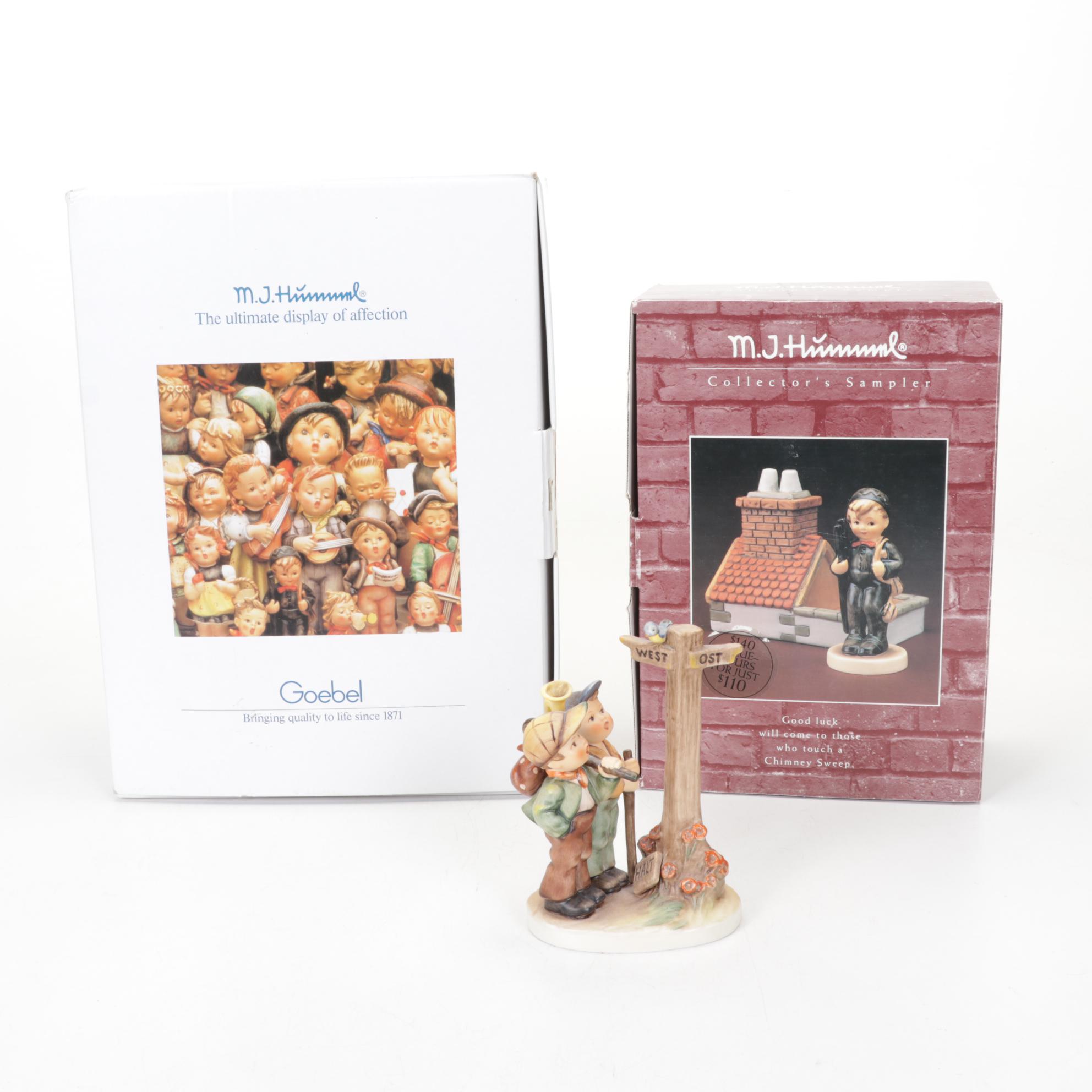Goebel "Crossroads," "Chimney Sweep," "Checkpoint Charlie" Hummel Figurines