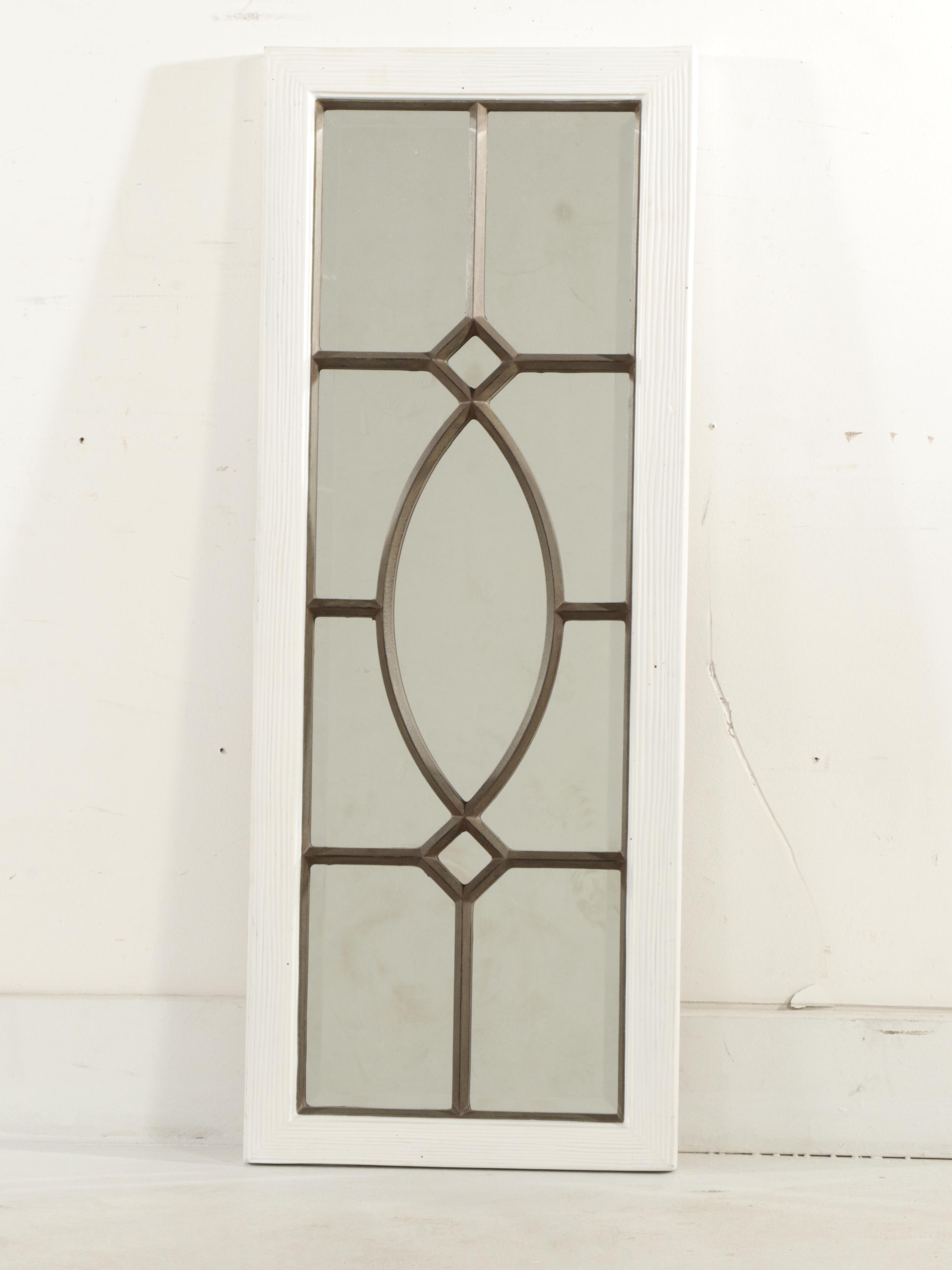 Pair of Ballard Designs "Garden District" Mirrors in Weathered Finish