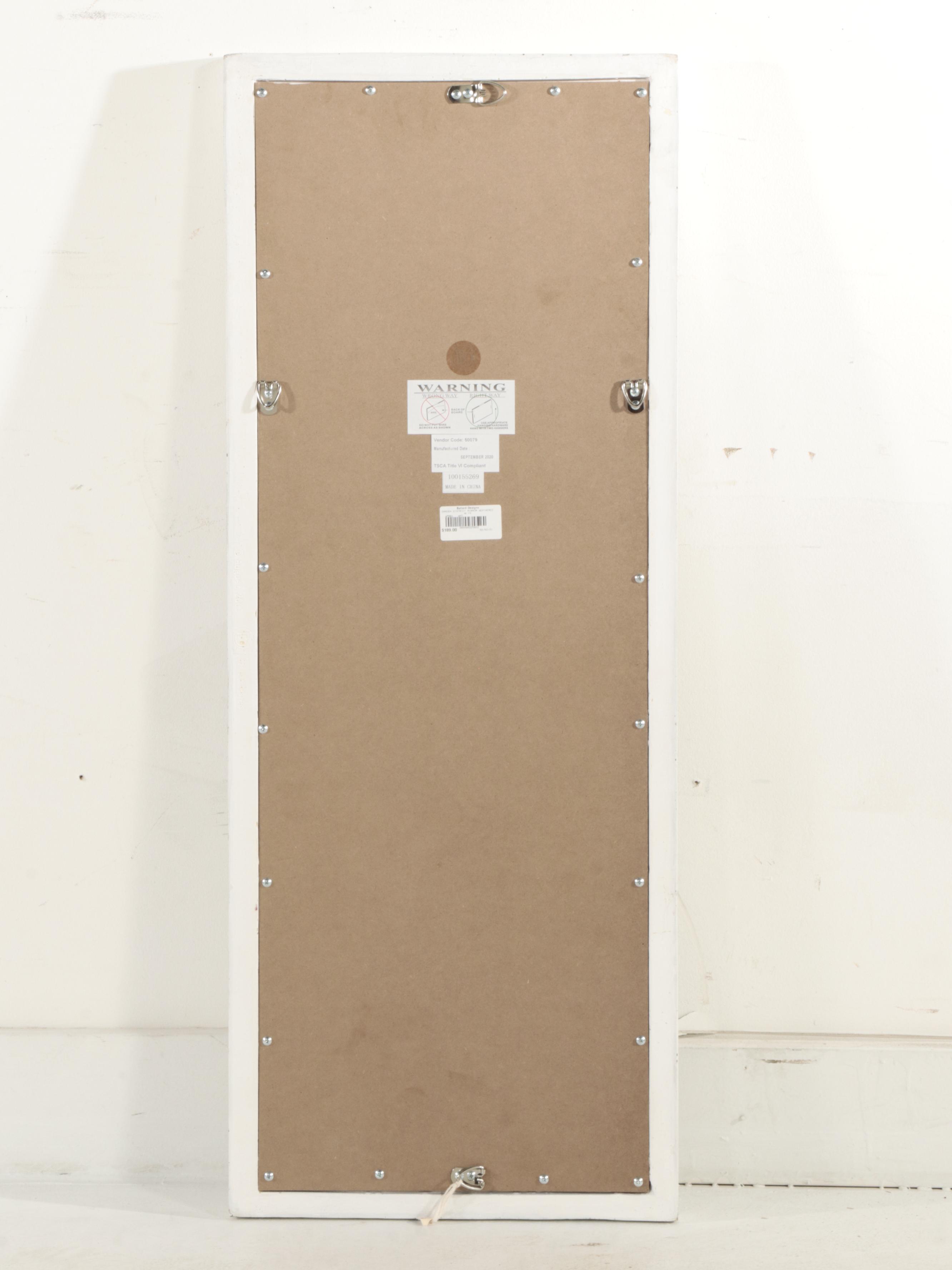 Pair of Ballard Designs "Garden District" Mirrors in Weathered Finish