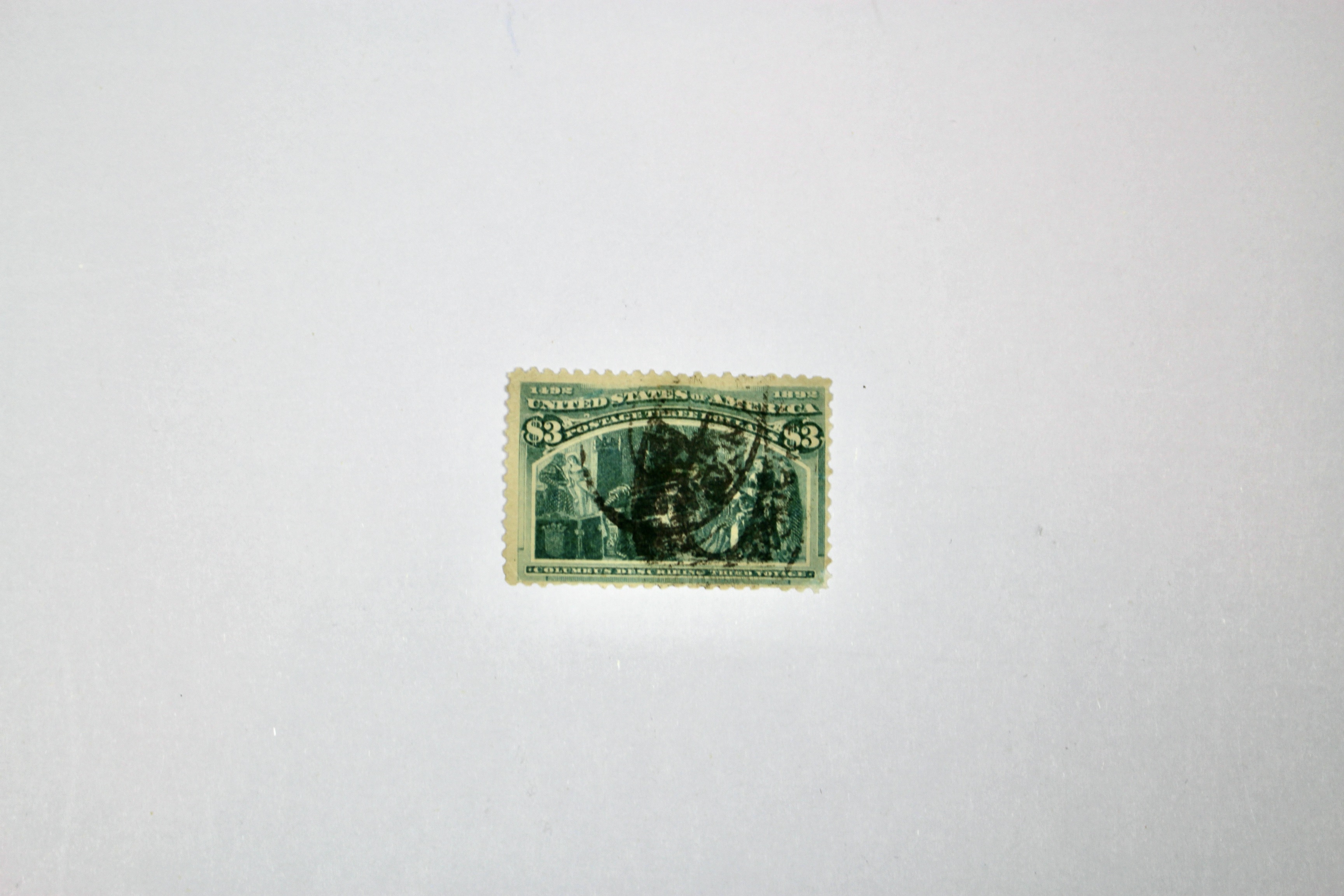$3 Columbian Exposition Postage Stamp, 1893