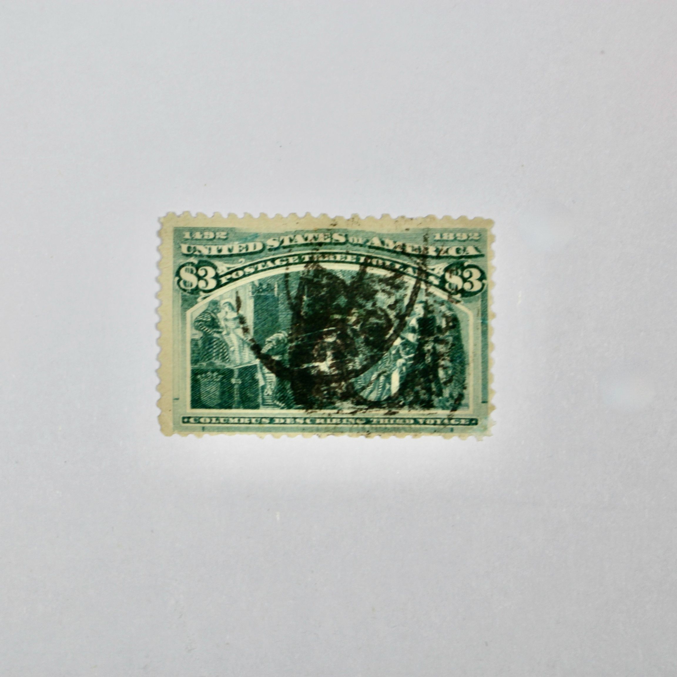 $3 Columbian Exposition Postage Stamp, 1893