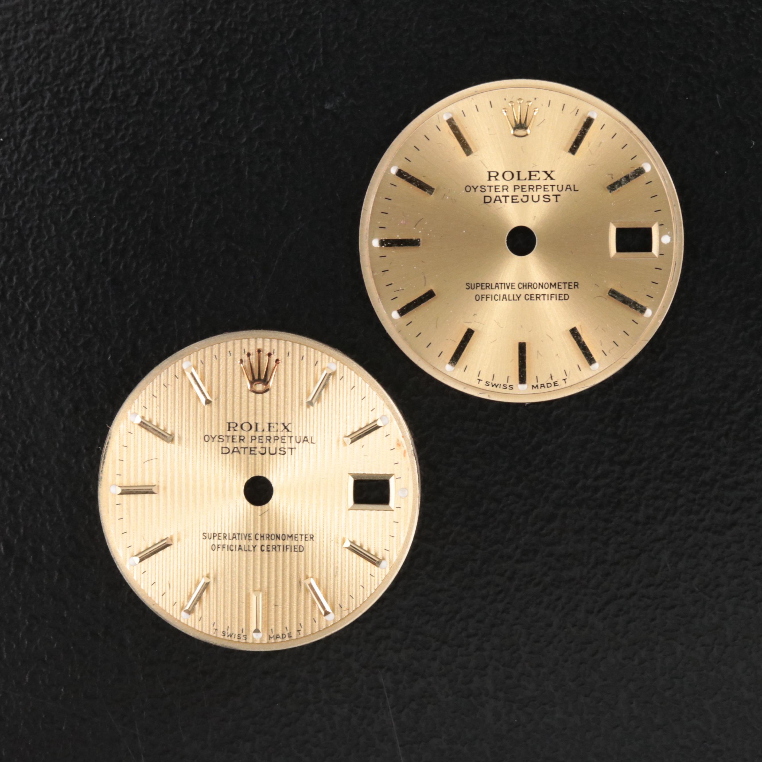 Pair of Rolex Dials