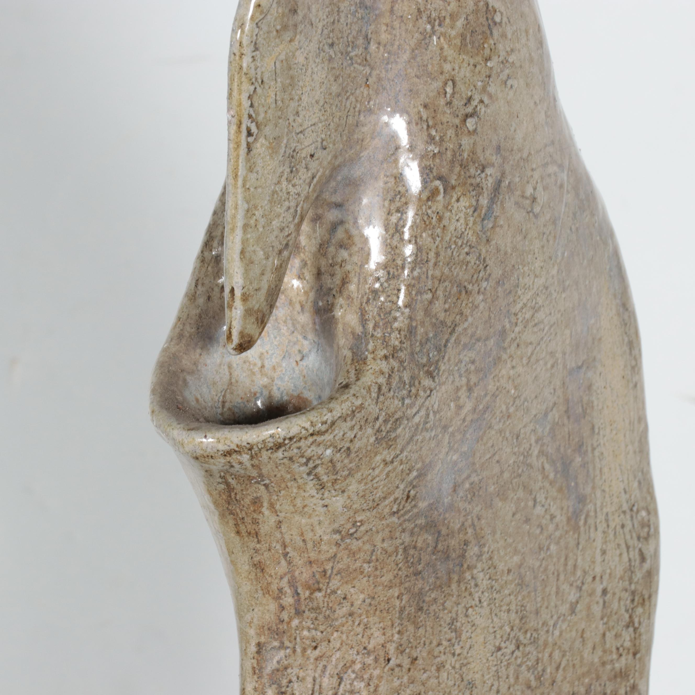 Biomorphic Abstract Ceramic Sculpture, 20th Century