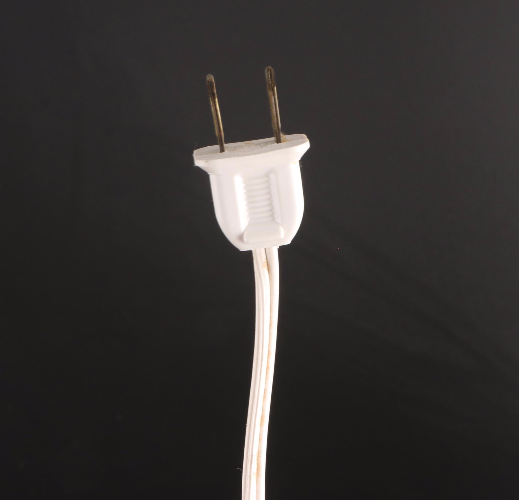 Blue and White Ceramic Rabbit Table Lamp, Late 20th Century