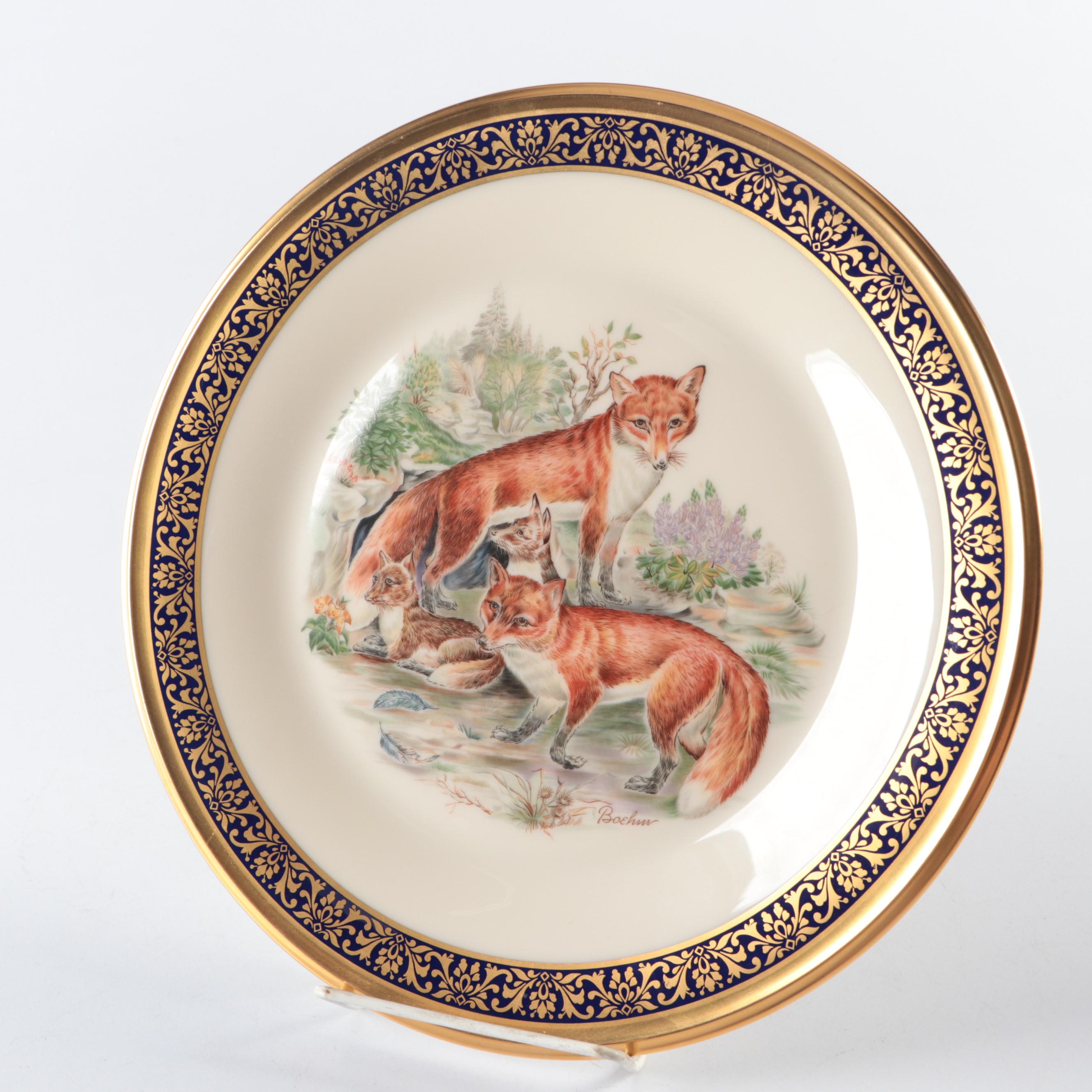 Lenox Limited Edition "Woodland Wildlife" Bone China Collector Plates, 1973–1982
