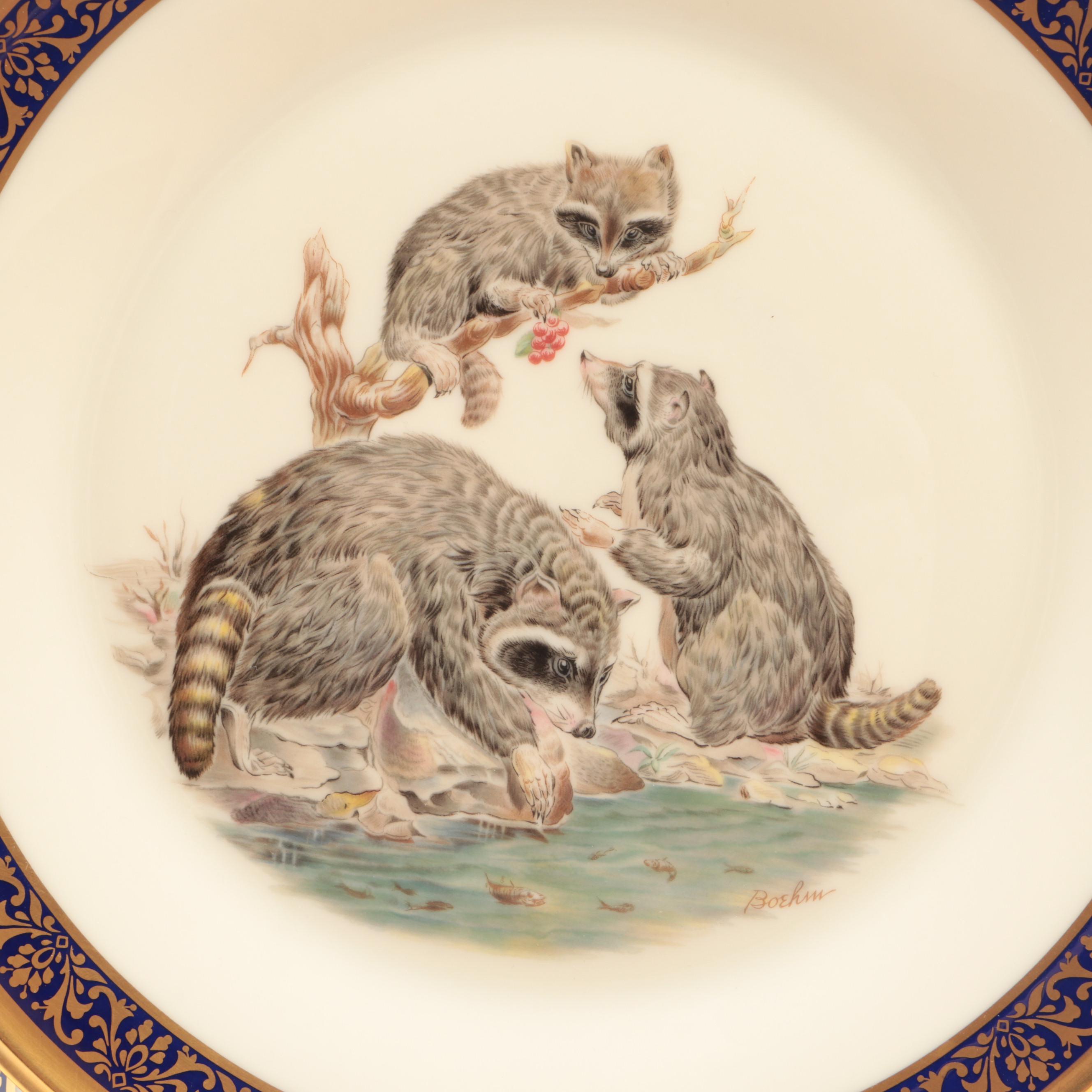 Lenox Limited Edition "Woodland Wildlife" Bone China Collector Plates, 1973–1982