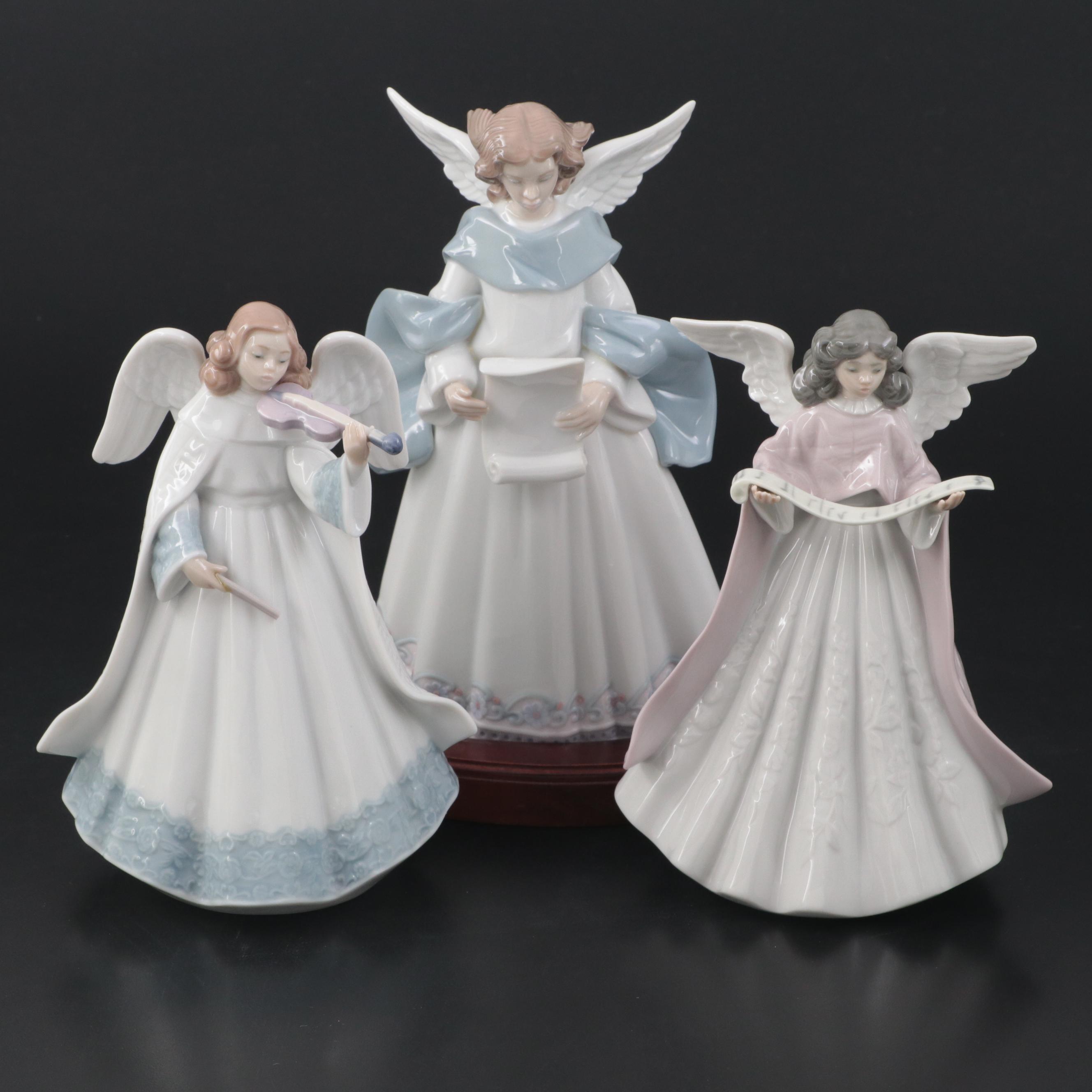 Lladro "Angel Tree Topper" and Other Figurines