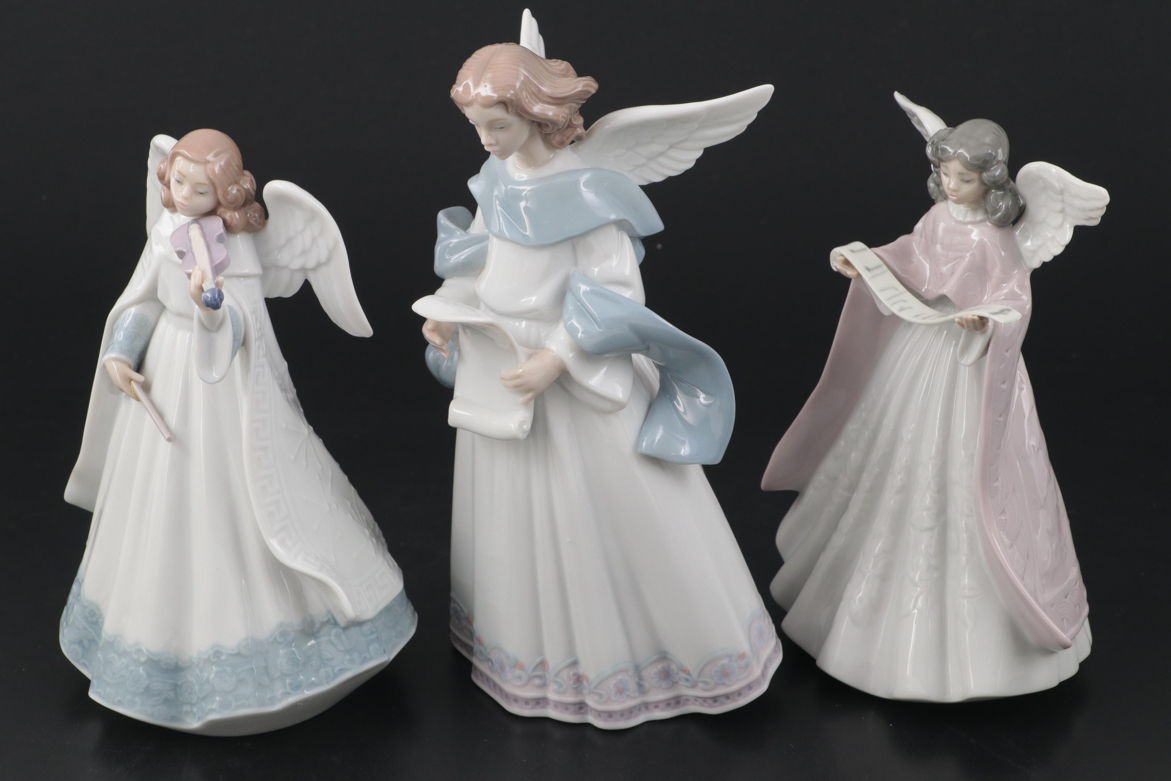 Lladro "Angel Tree Topper" and Other Figurines