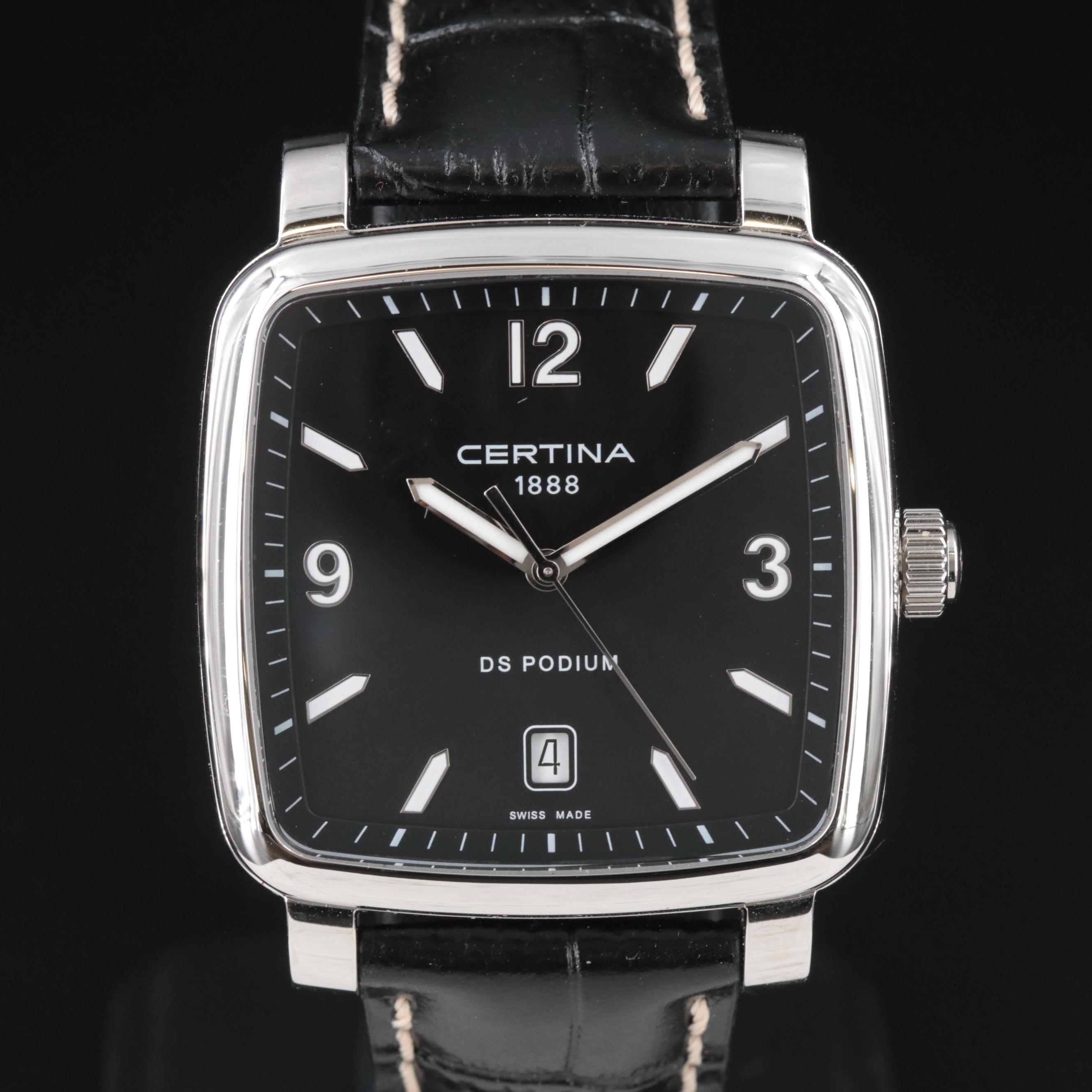 Certina DS Podium Square with Date Watch