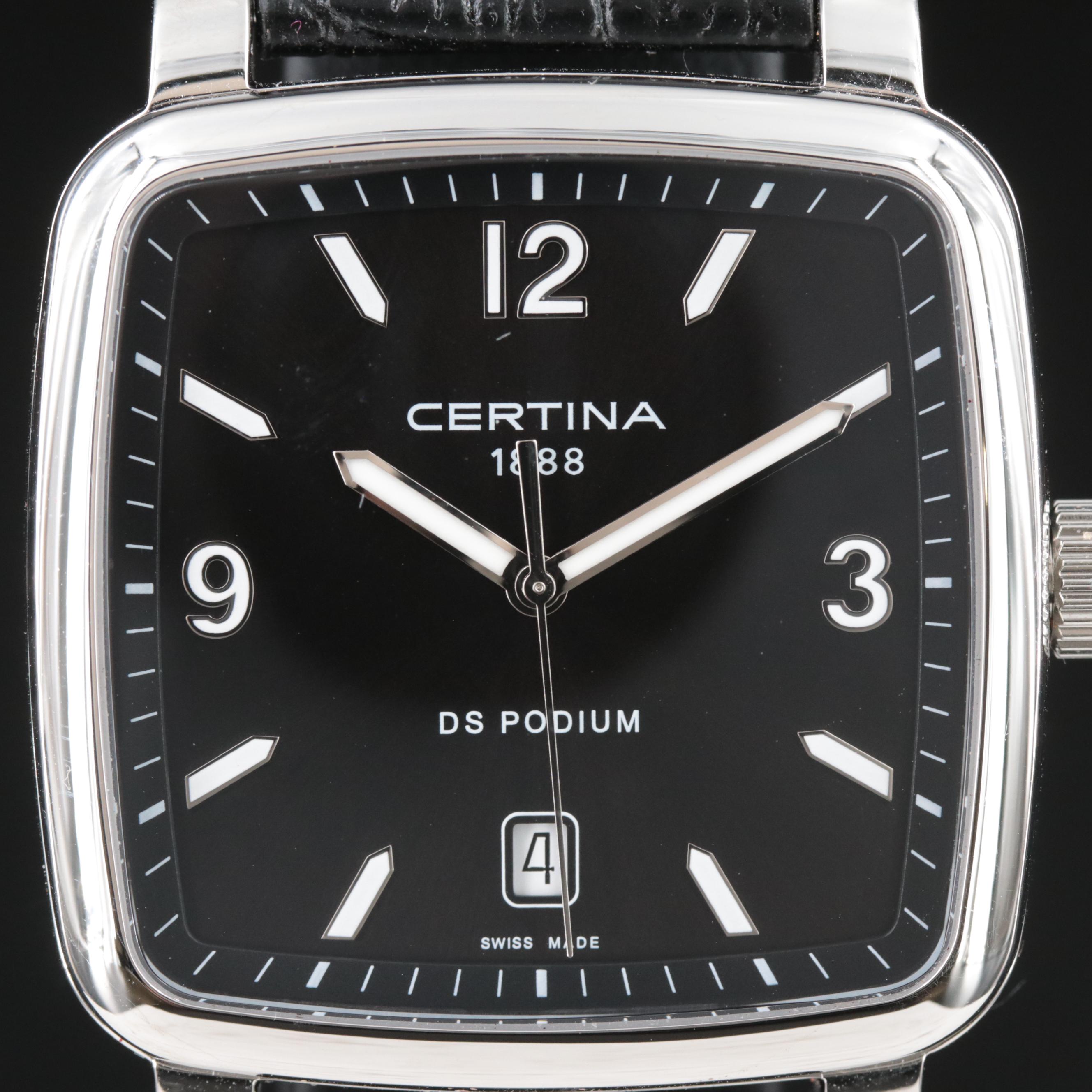 Certina DS Podium Square with Date Watch