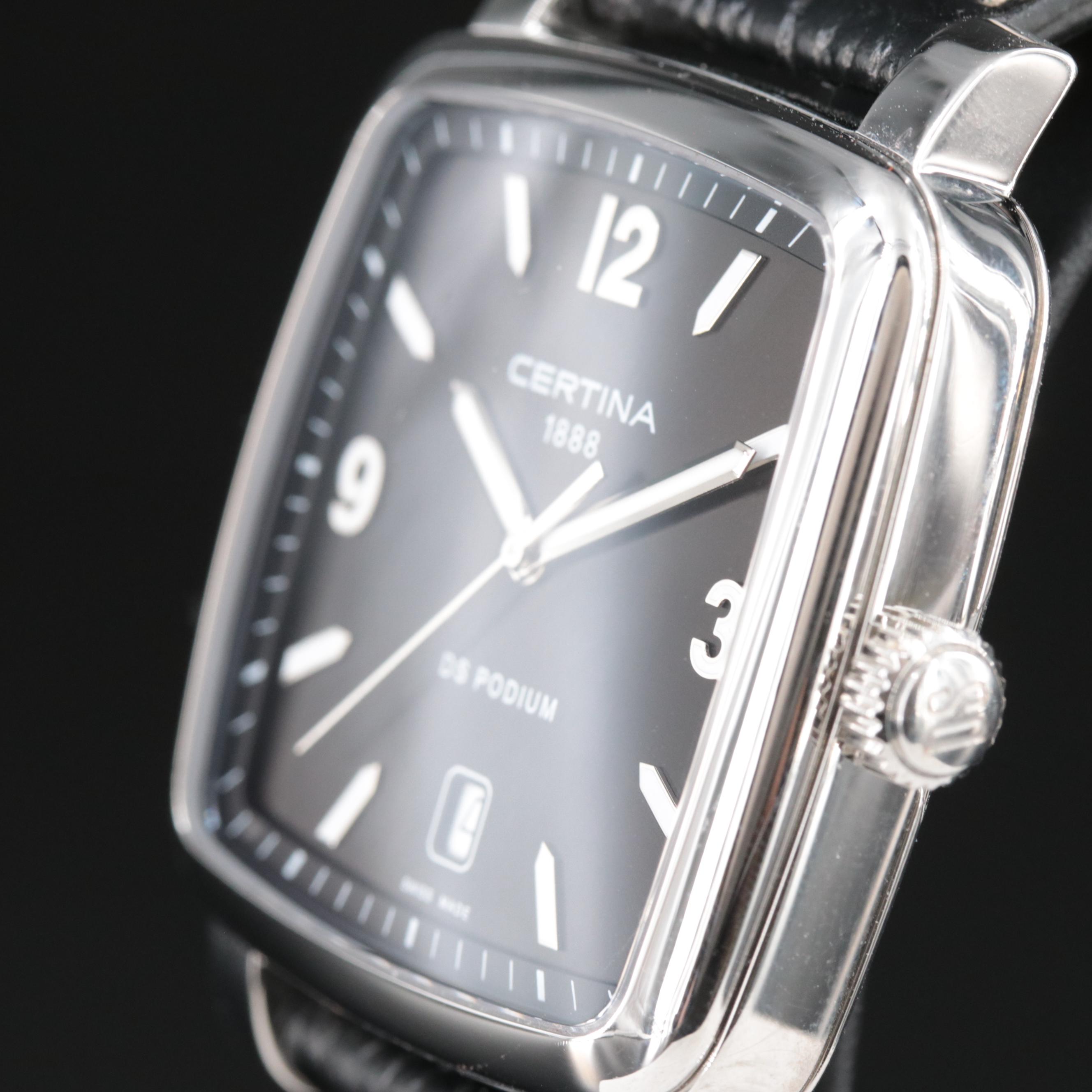 Certina DS Podium Square with Date Watch